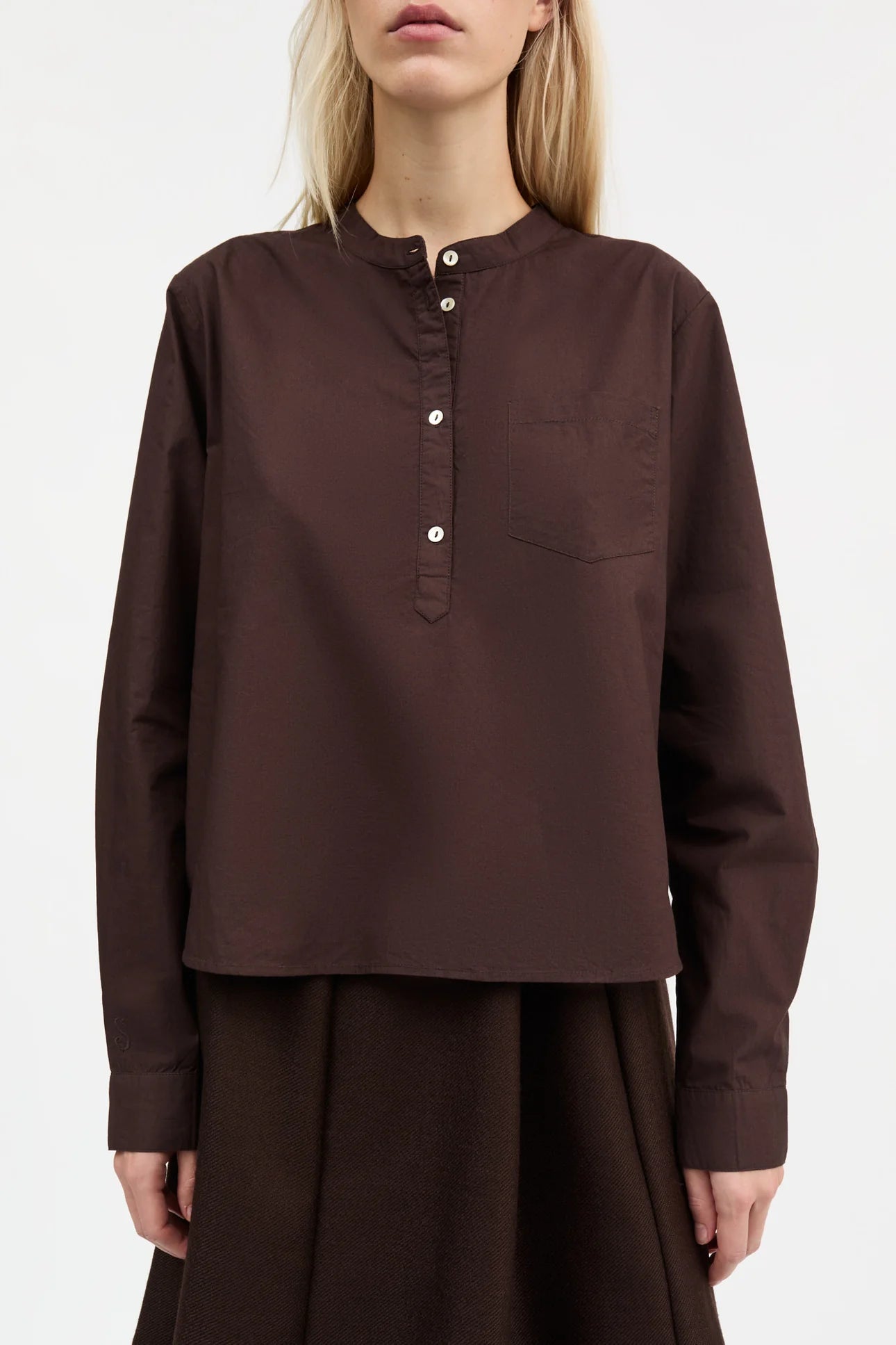 Skall Studio Agnes Shirt | Dark brown