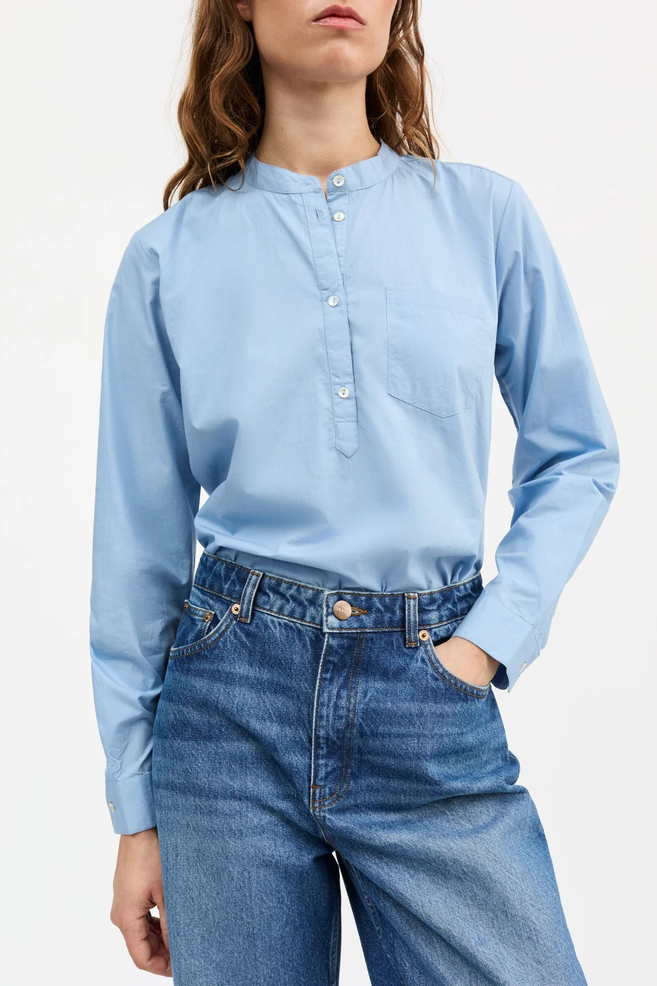 Skall Studio Agnes Shirt | Sky blue