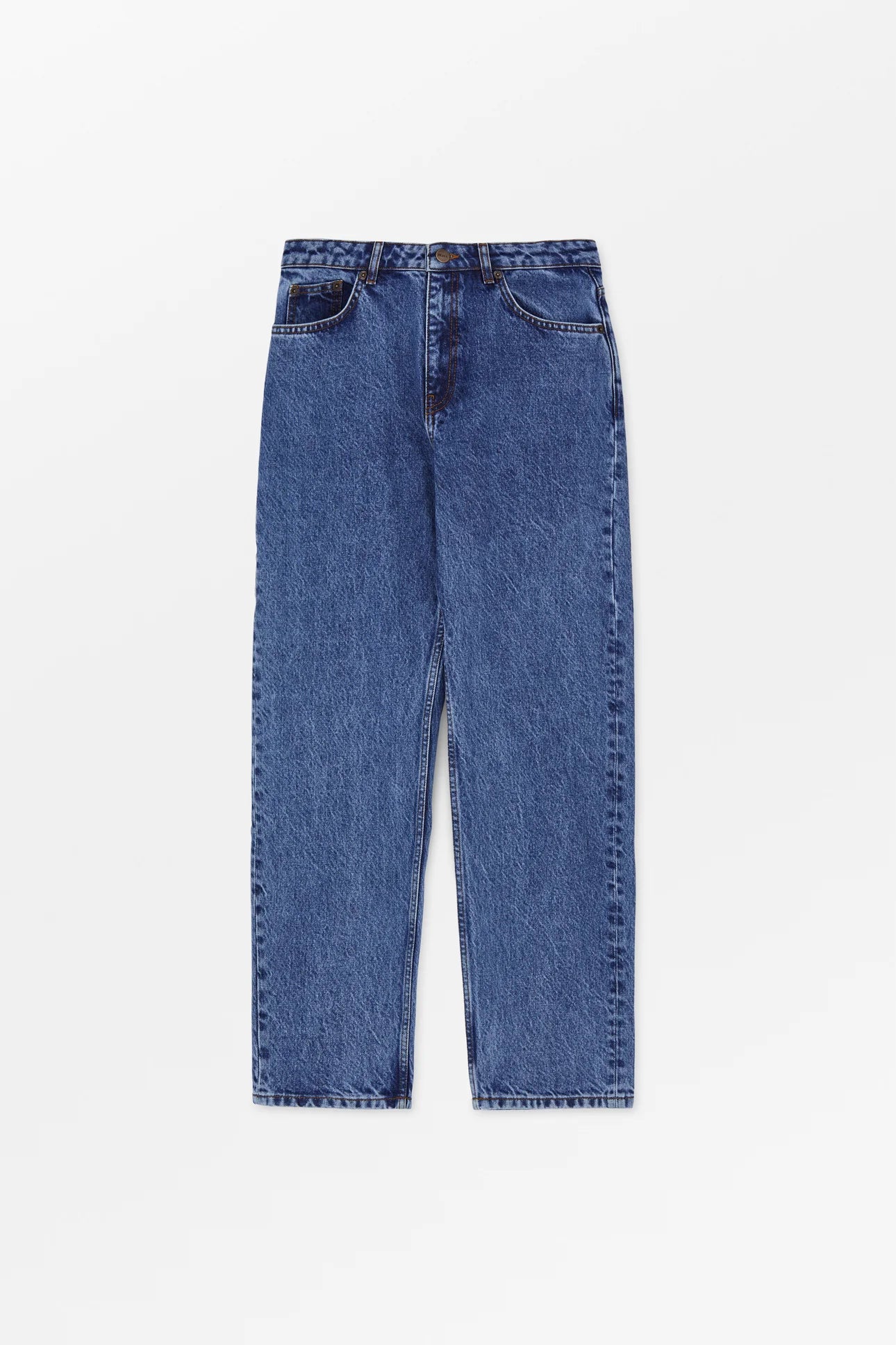 Skall Studio Allison Cropped Jeans | Washed mid blue