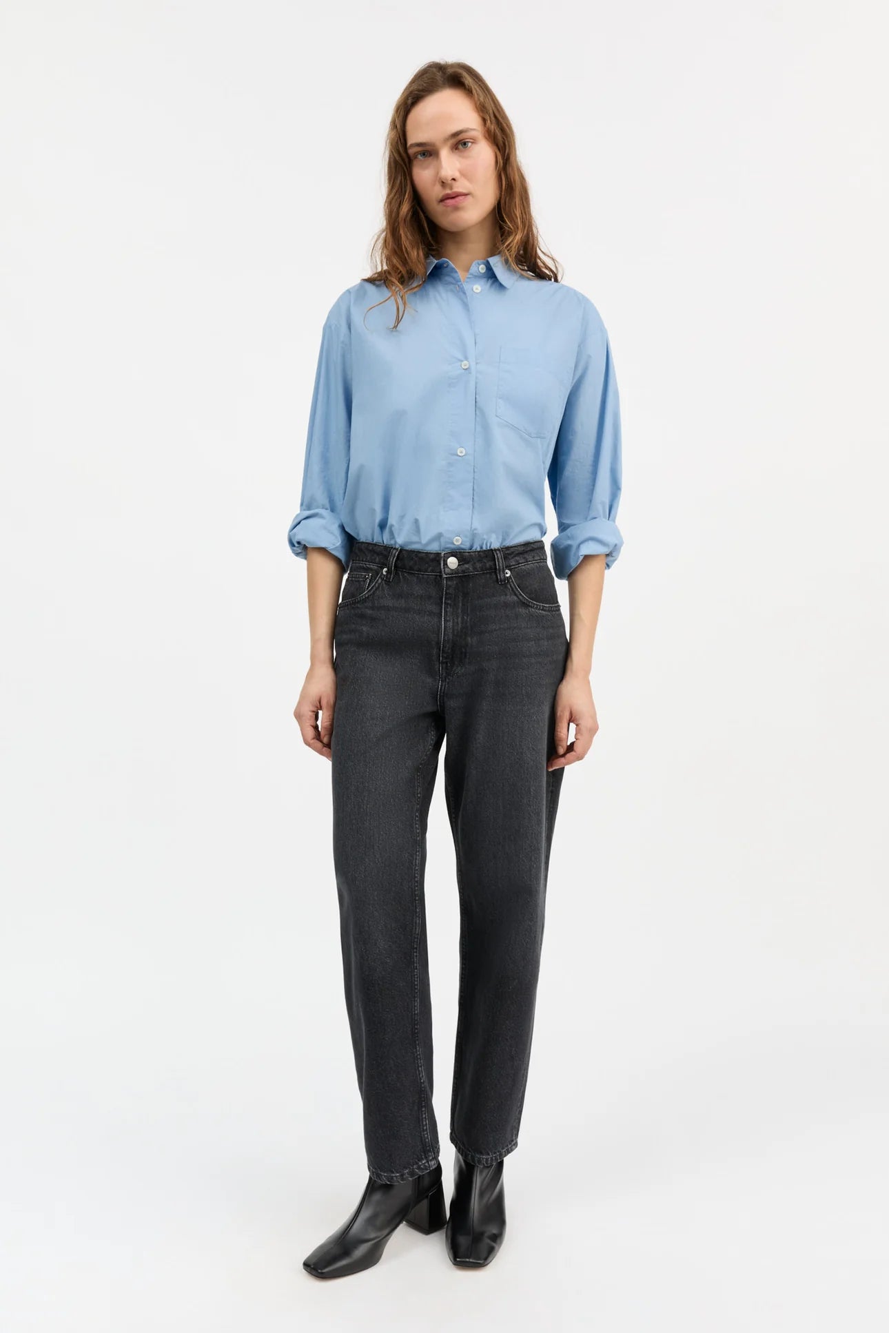 Skall Studio Allison Cropped | Vintage washed black