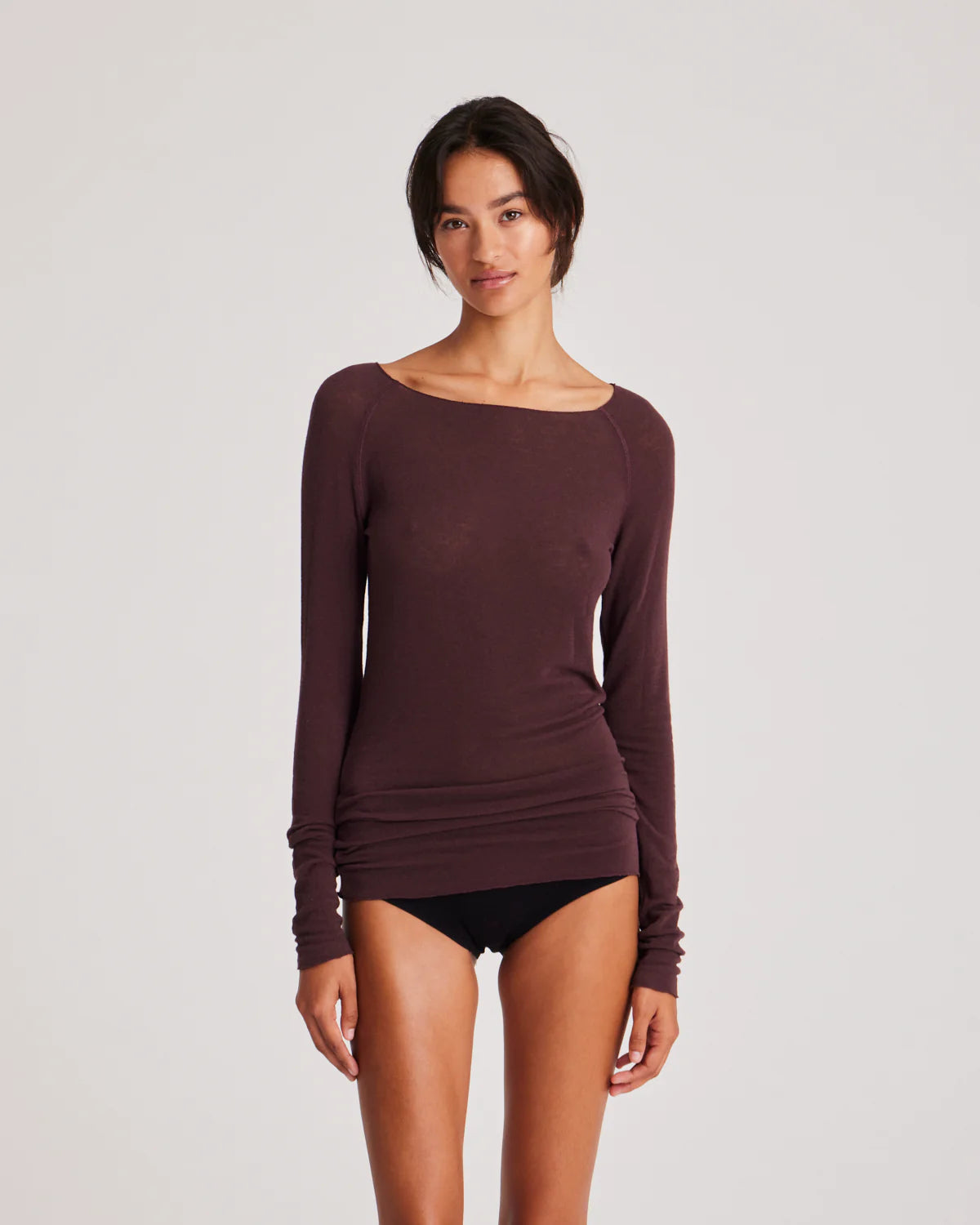 GAI+LISVA Amalie Wool Top | Fudge