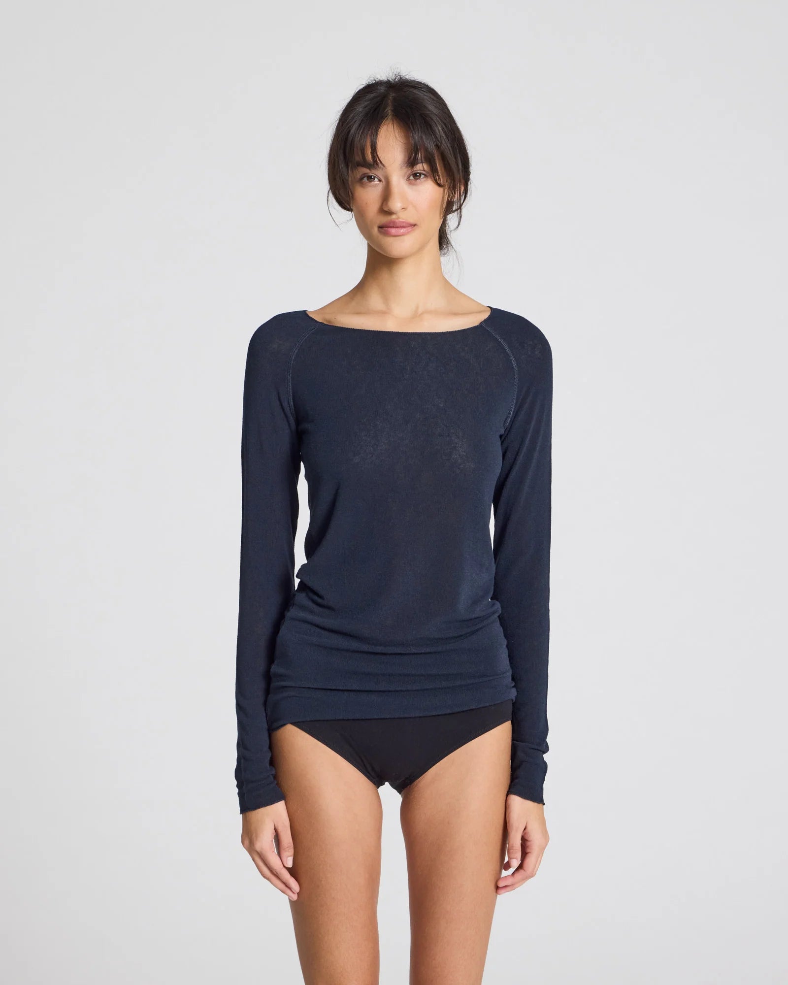 GAI+LISVA Amalie Wool Top | Midnight Blue