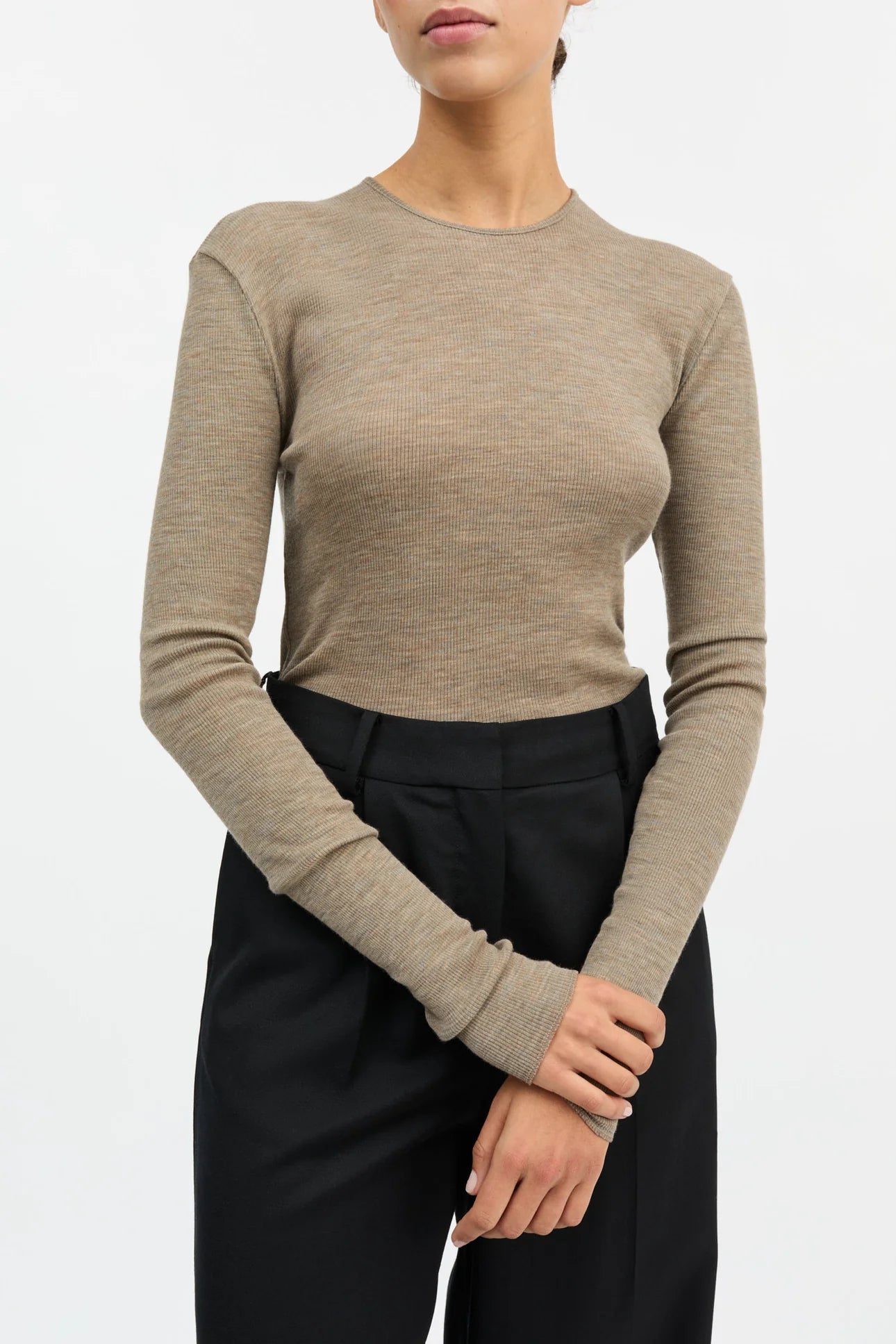 Skall Studio Amy O-neck Blouse | Brown