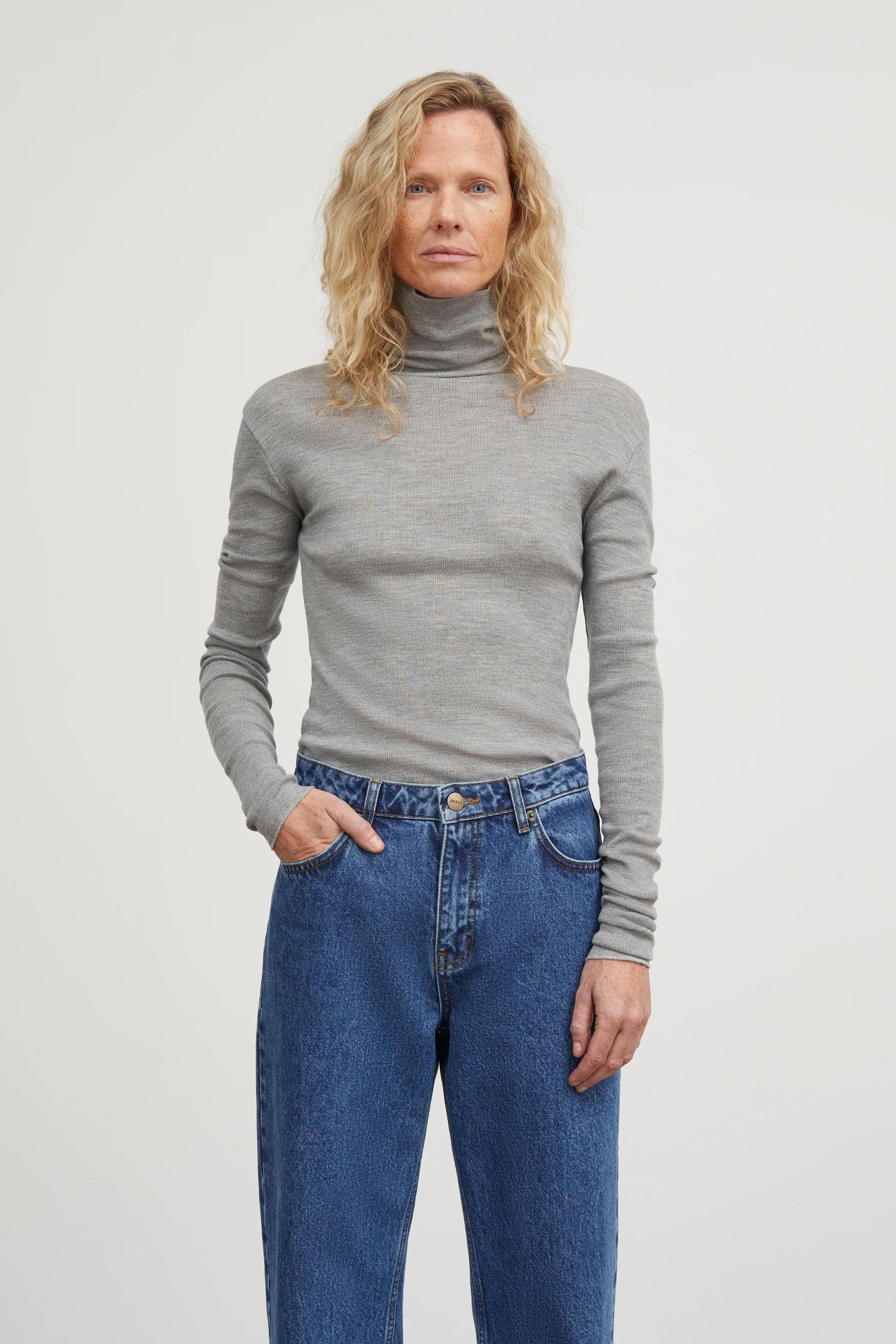 Skall Studio Amy T-neck | Grey melange