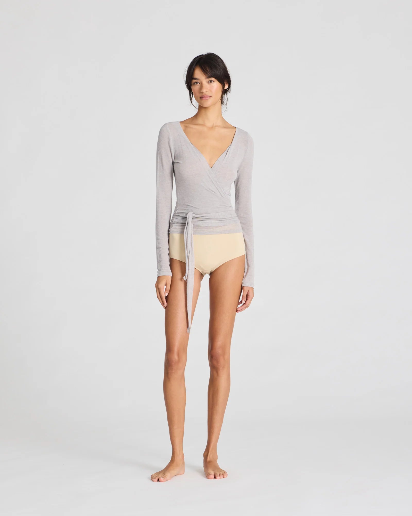 GAI+LISVA Anna Wrap | Light Grey Melange