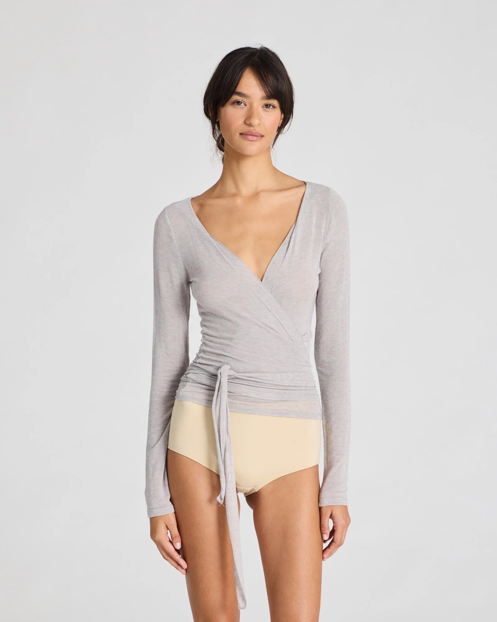 GAI+LISVA Anna Wrap | Light Grey Melange