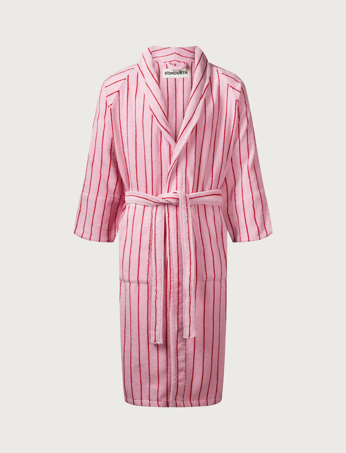 Bongusta Naram Bathrobe | Baby Pink & Ski Patrol