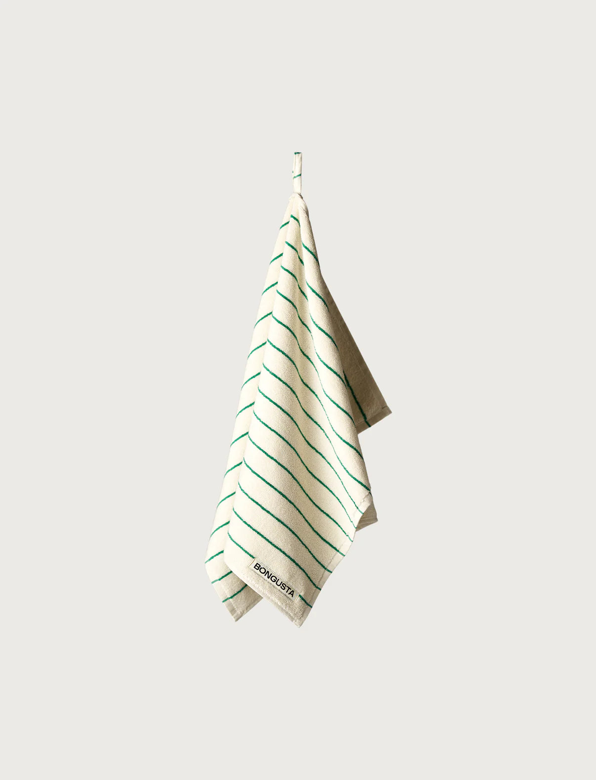 Bongusta Naram Towels | Pure White & Grass