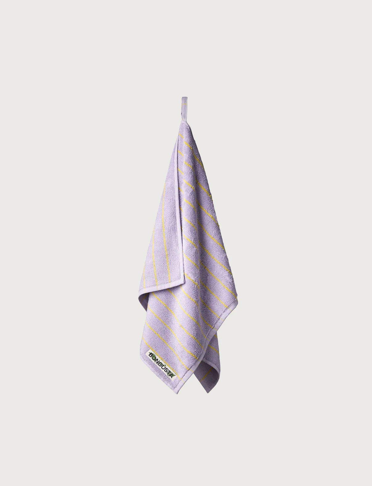 Bongusta Naram Towels | Lilac & Neon Yellow