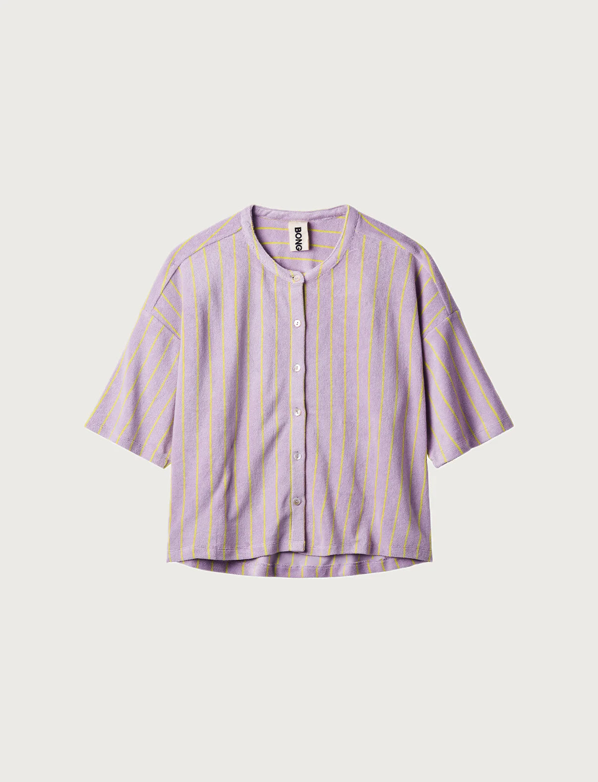 Bongusta Naram Oversize Skjorte | Lilac & Neon Yellow