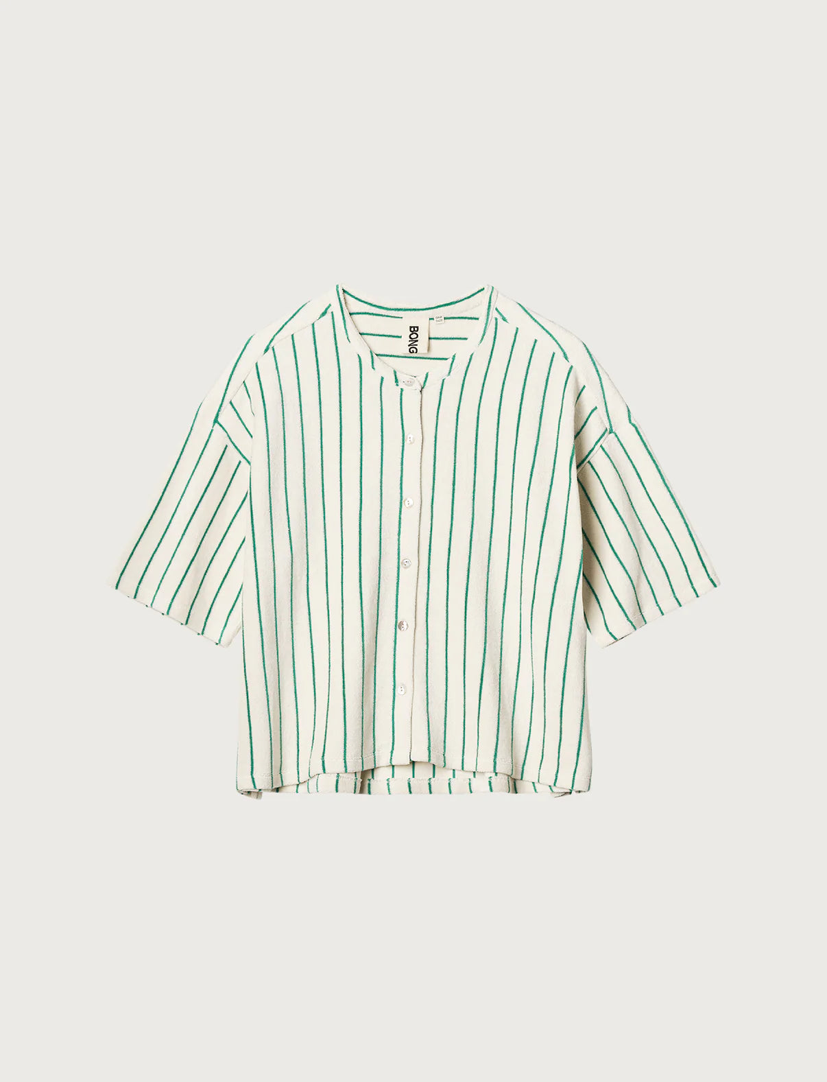 Bongusta Naram Oversize Skjorte | Pure White & Grass