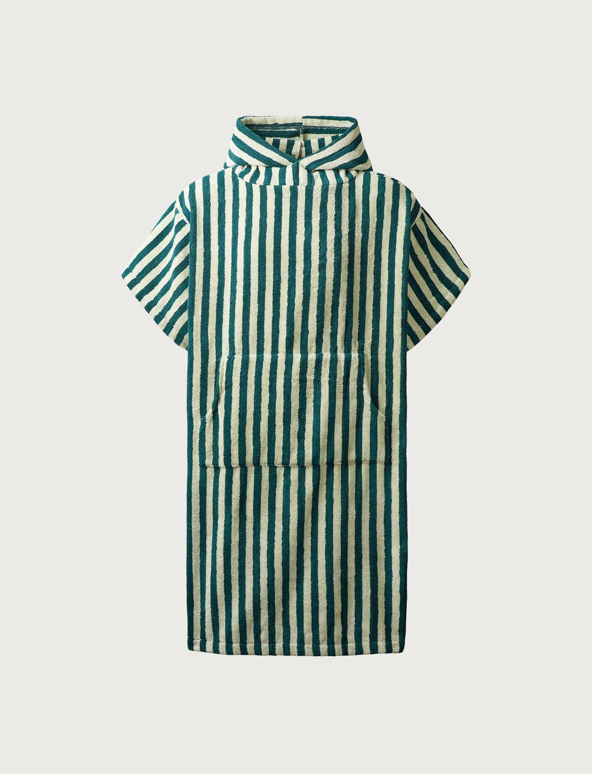 Bongusta Naram Poncho | Sea Foam & Deep Teal
