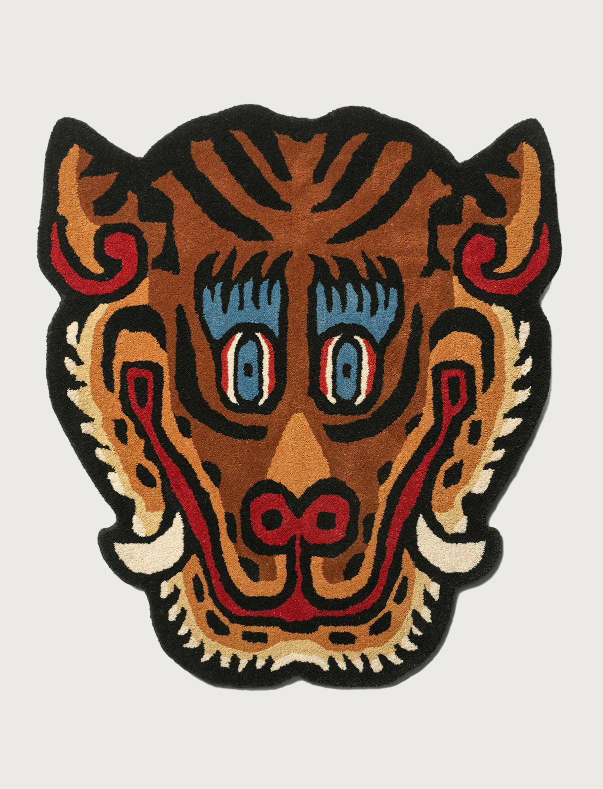 Bongusta Tiger Face Rug | Large