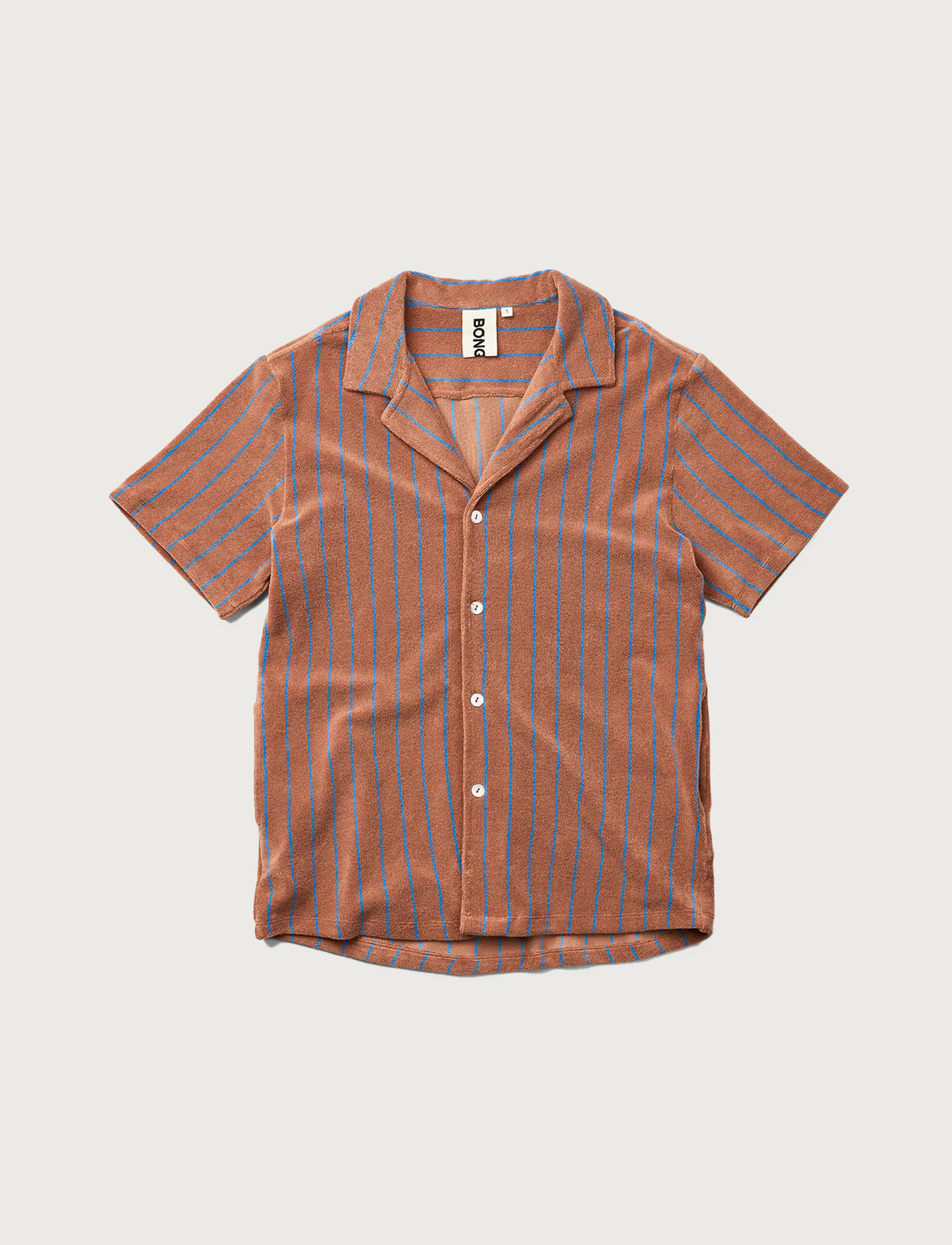 Bongusta Naram Skjorte | Camel & Ultramarine