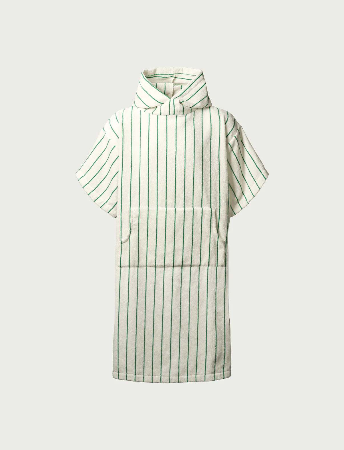 Bongusta Naram Poncho | Pure White & Grass