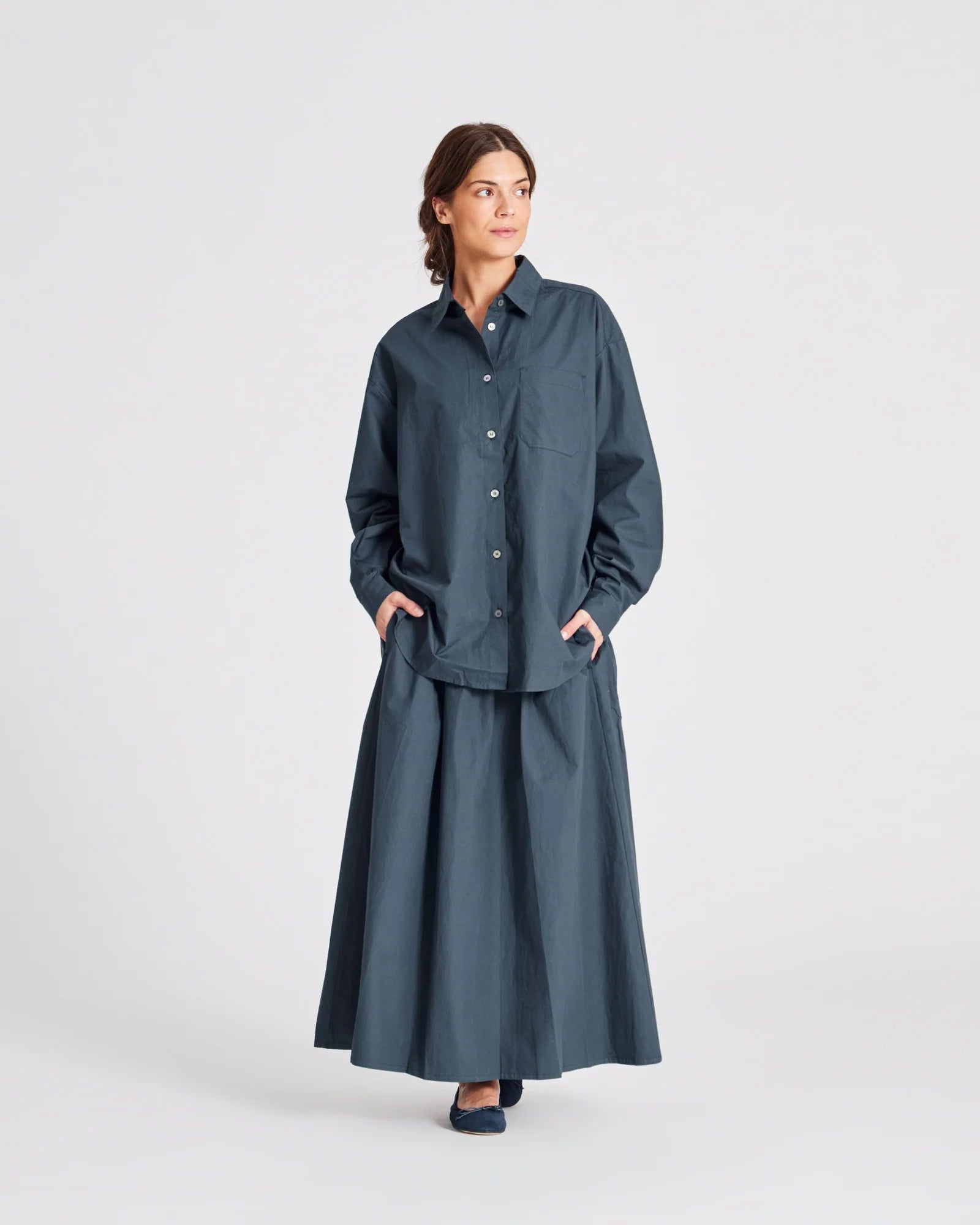 GAI+LISVA Astrid Shirt | Denim Blue