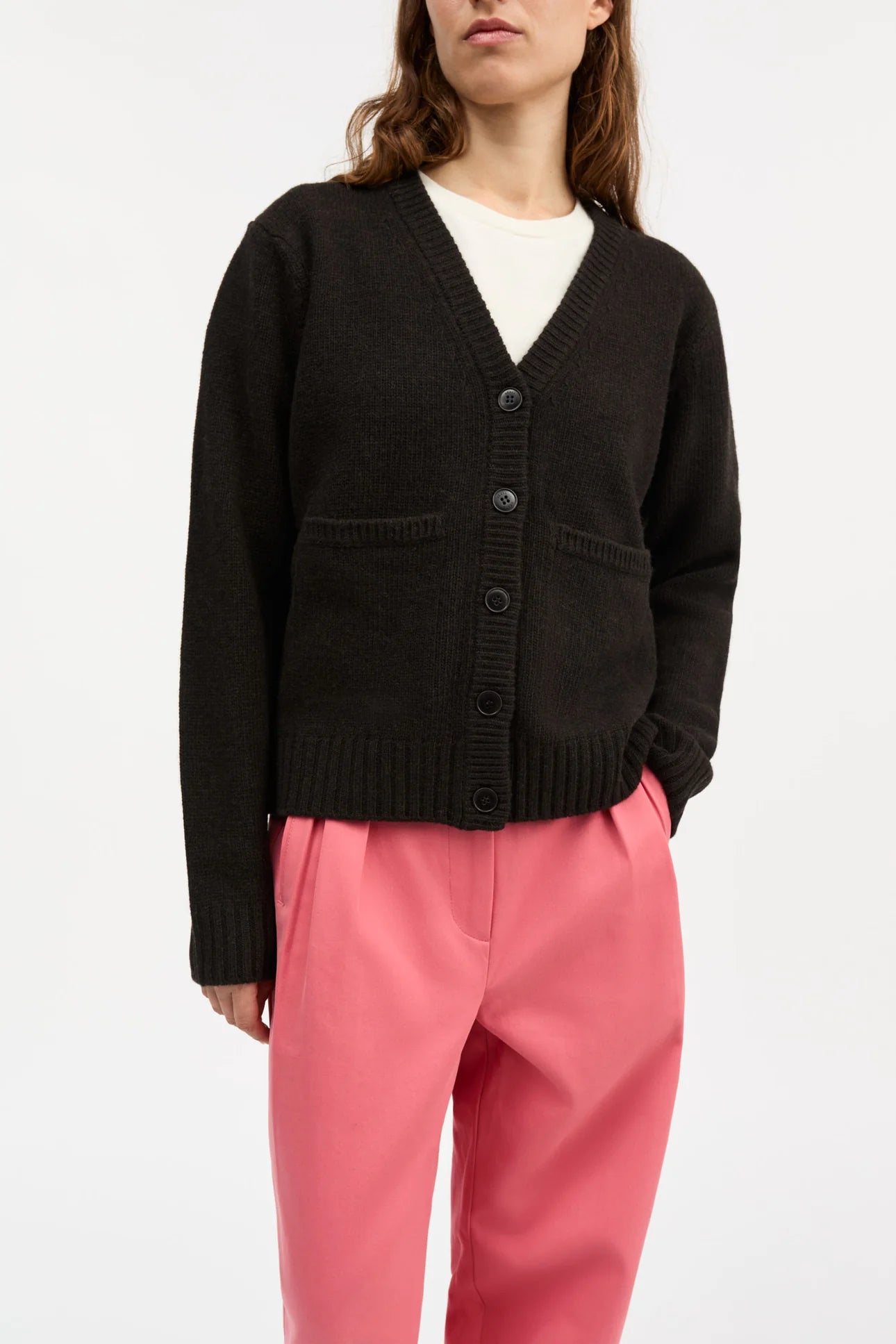 Skall Studio Beti Cardigan | Deep brown