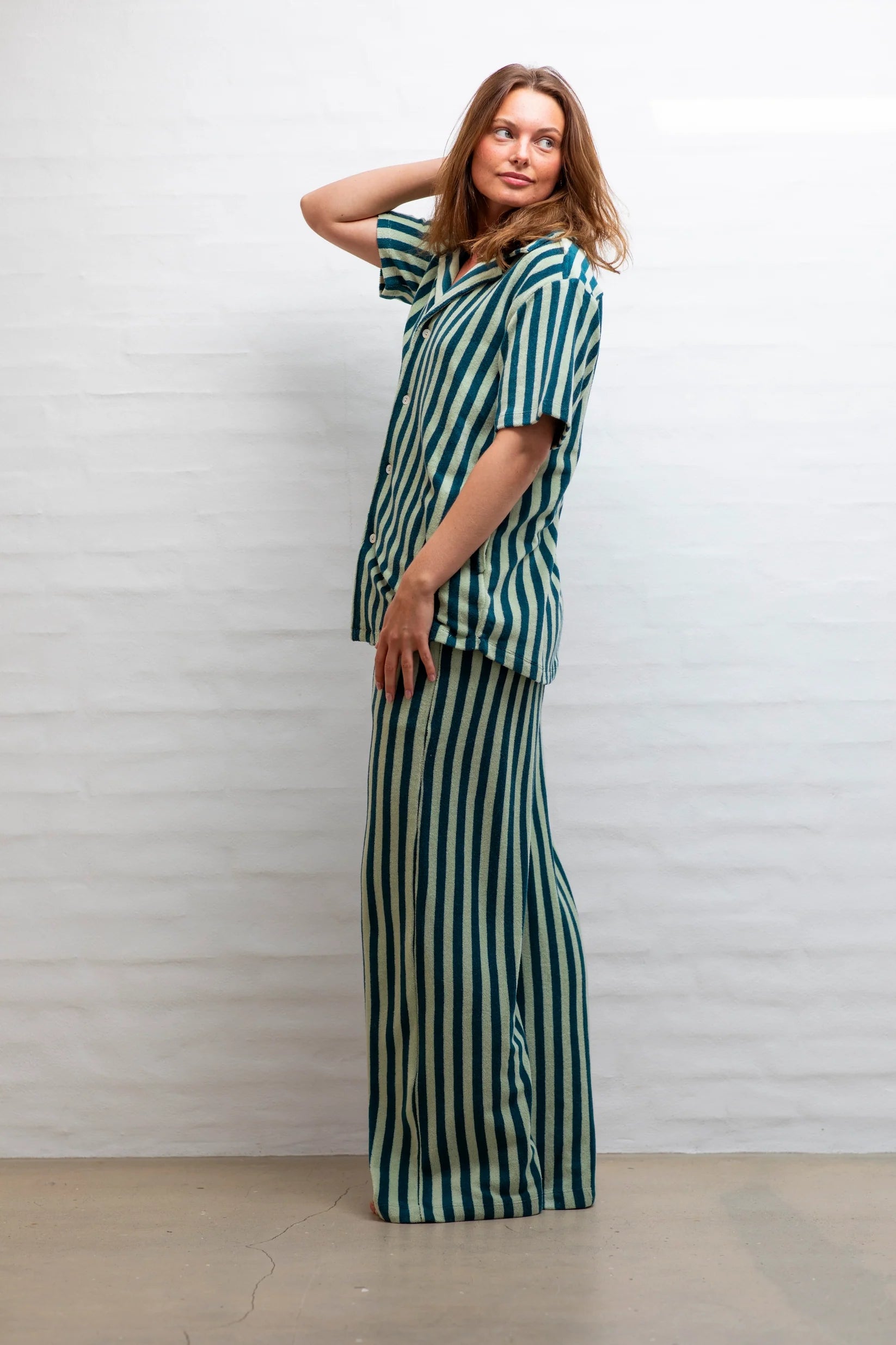 Bongusta Naram Pants | Sea Foam & Deep Teal