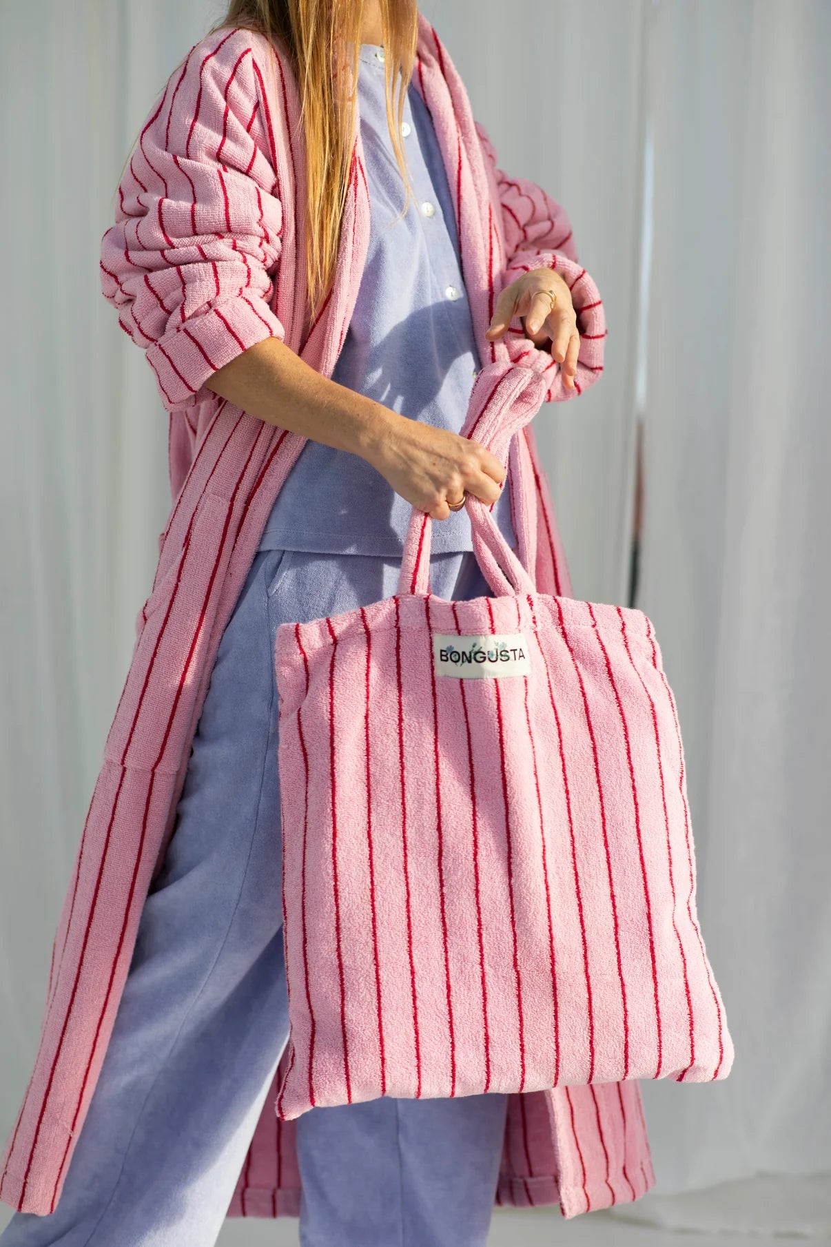 Bongusta Naram Totebag | Baby Pink & Ski Patrol