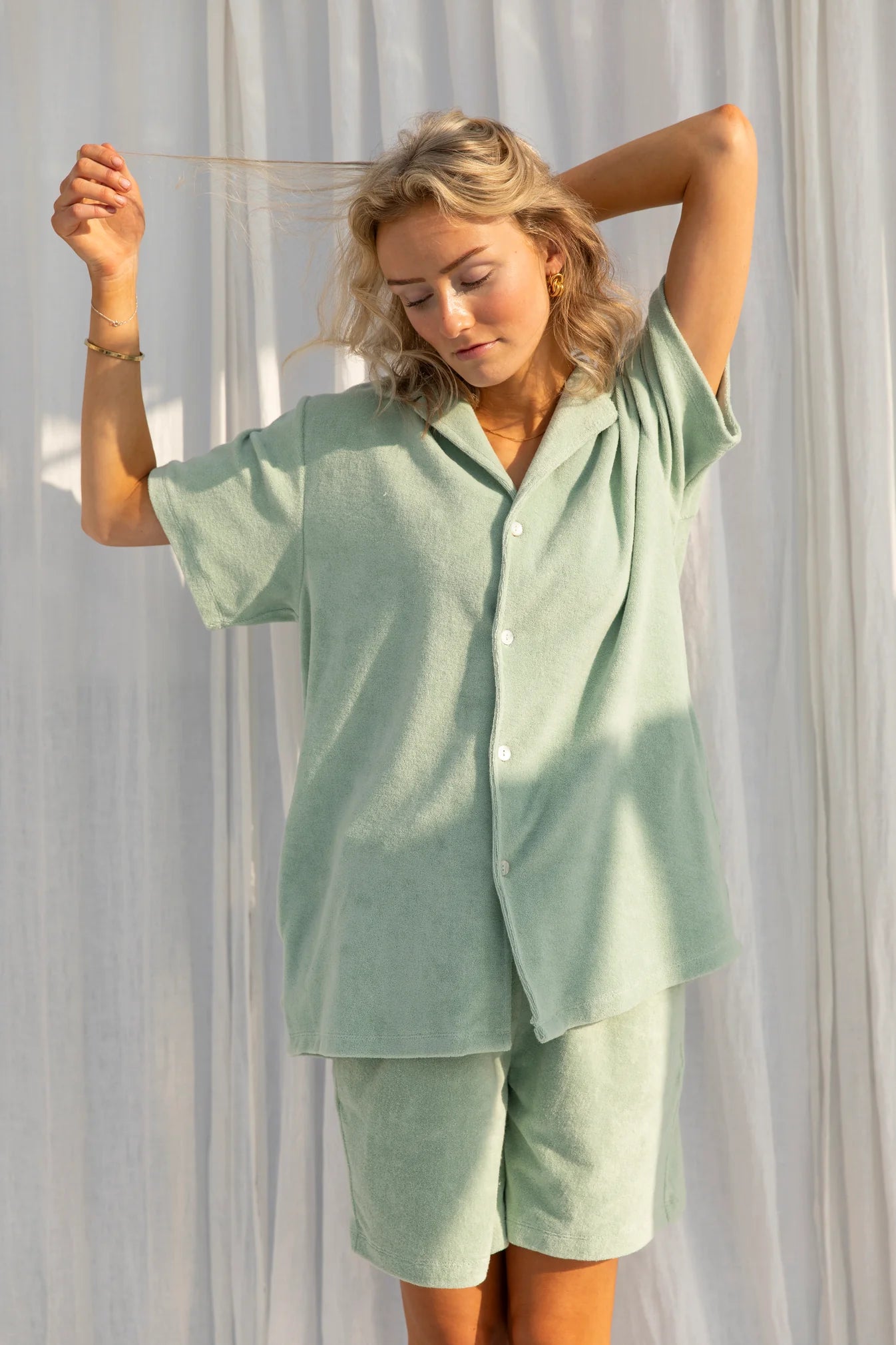 Bongusta Naram Shorts | Silver Sage