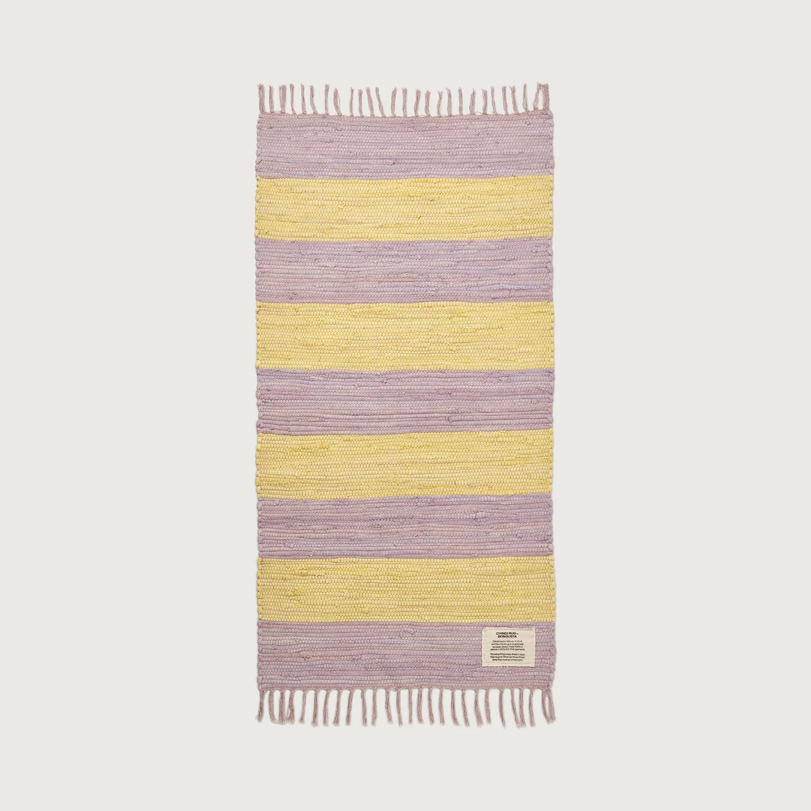 Bongusta Tæppe | Lilac & Neon Yellow