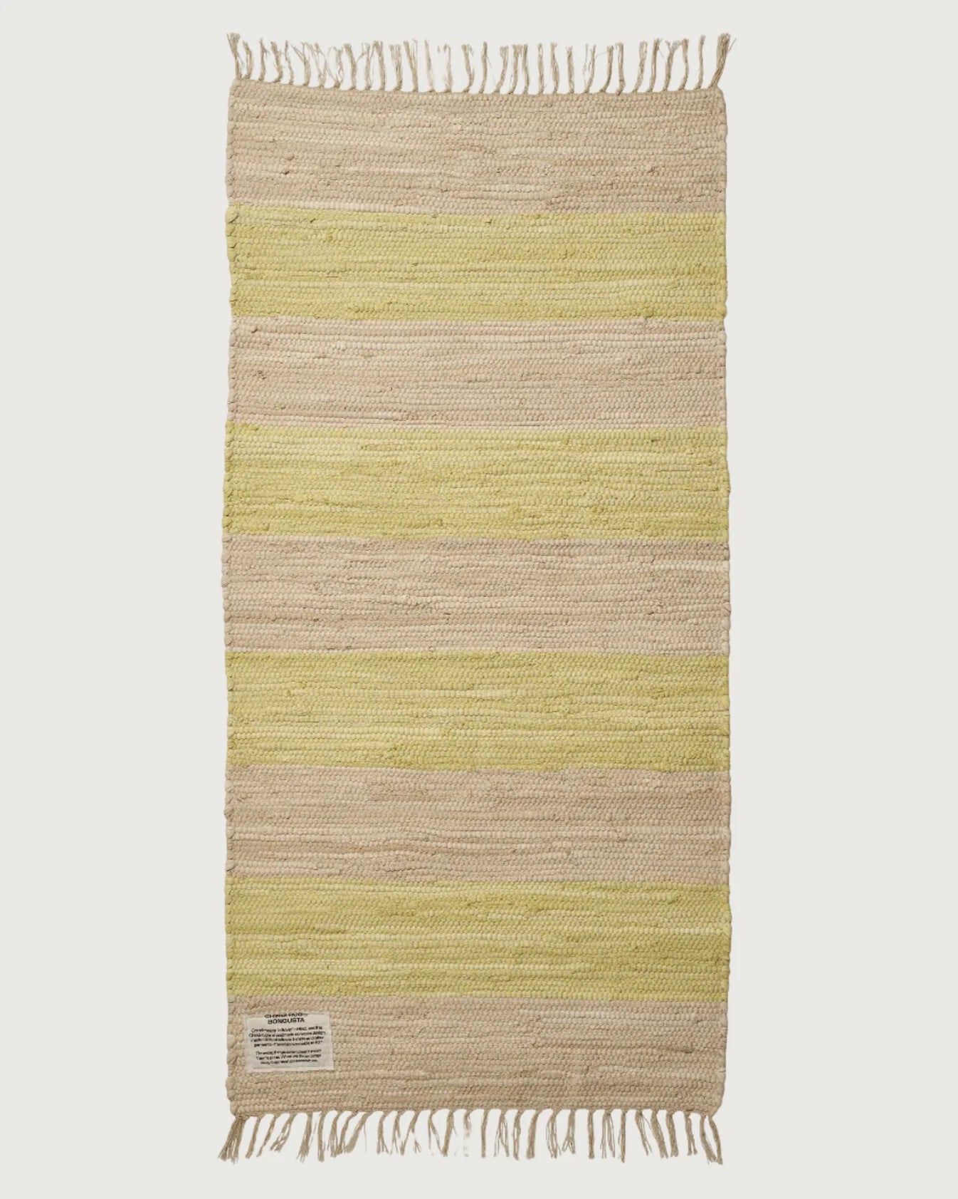 Bongusta Tæppe | Neon Yellow & Creme