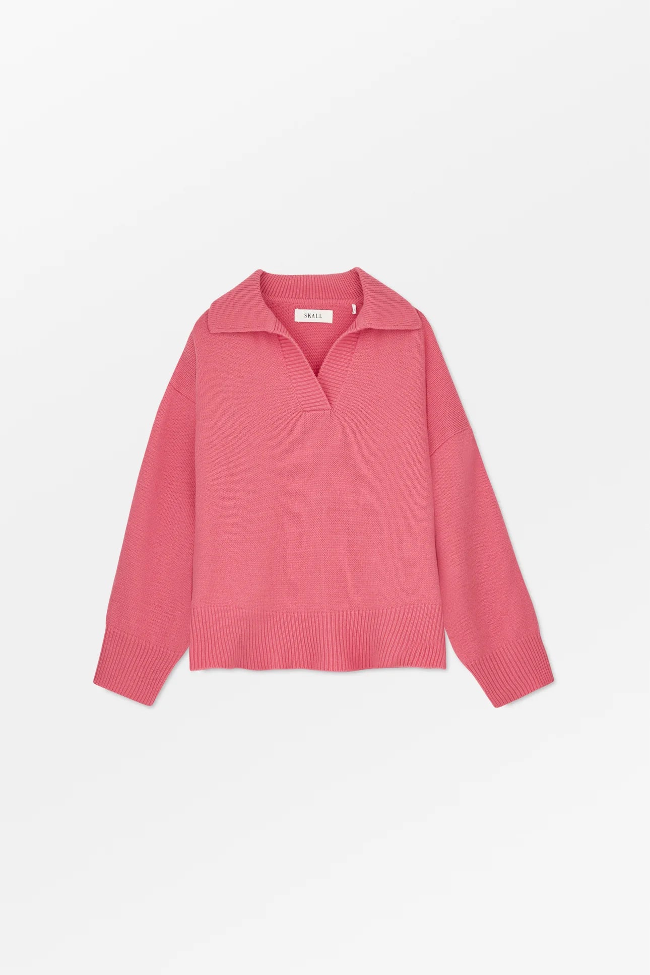 Skall Studio Dean V-neck Jumper | Hot pink