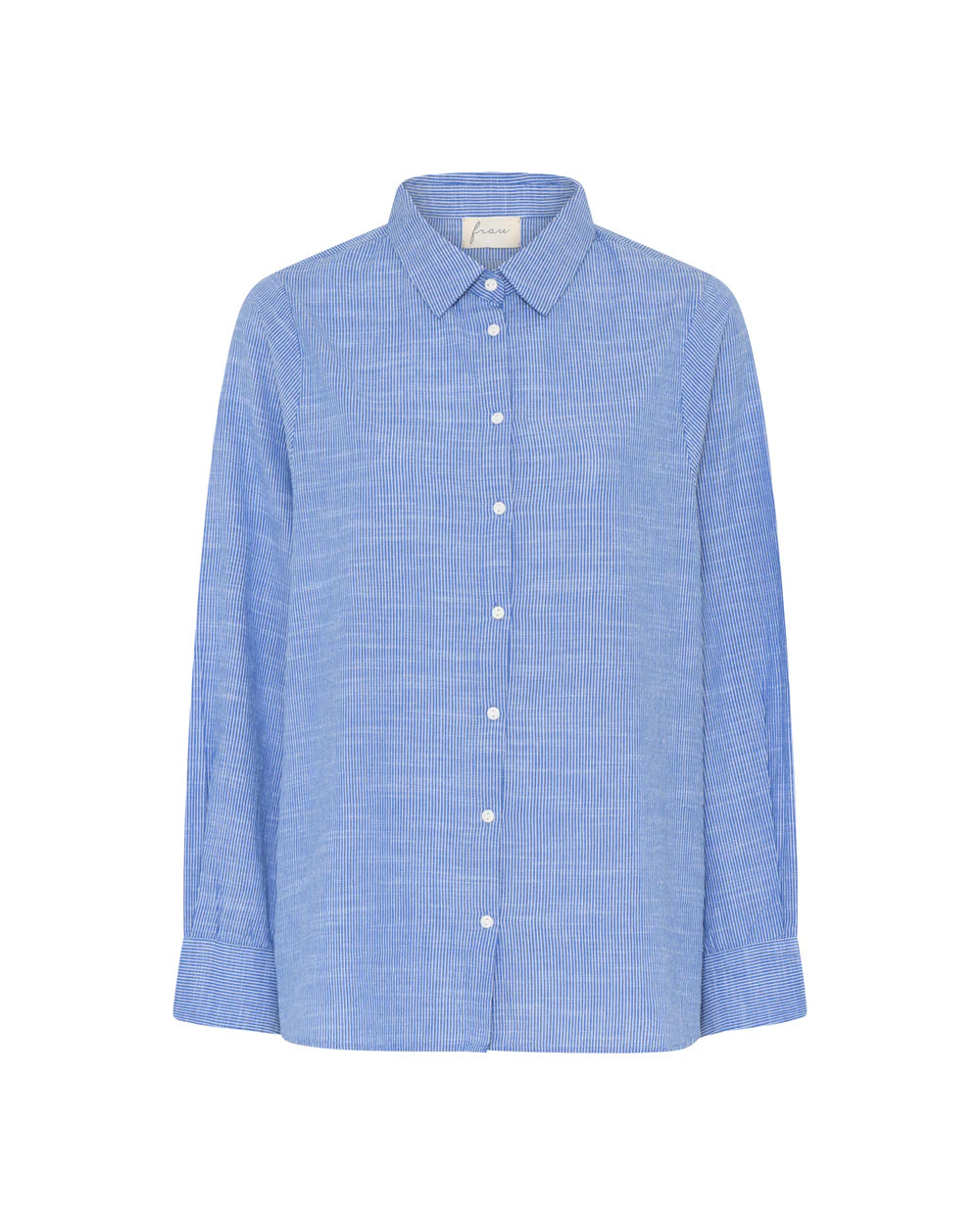 Frau Dhaka Skjorte | Medium Blue Stripe
