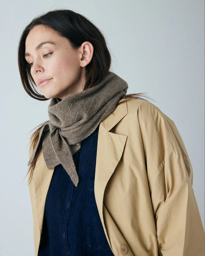 Frau Doha Cashmere Scarf Large | Undyed