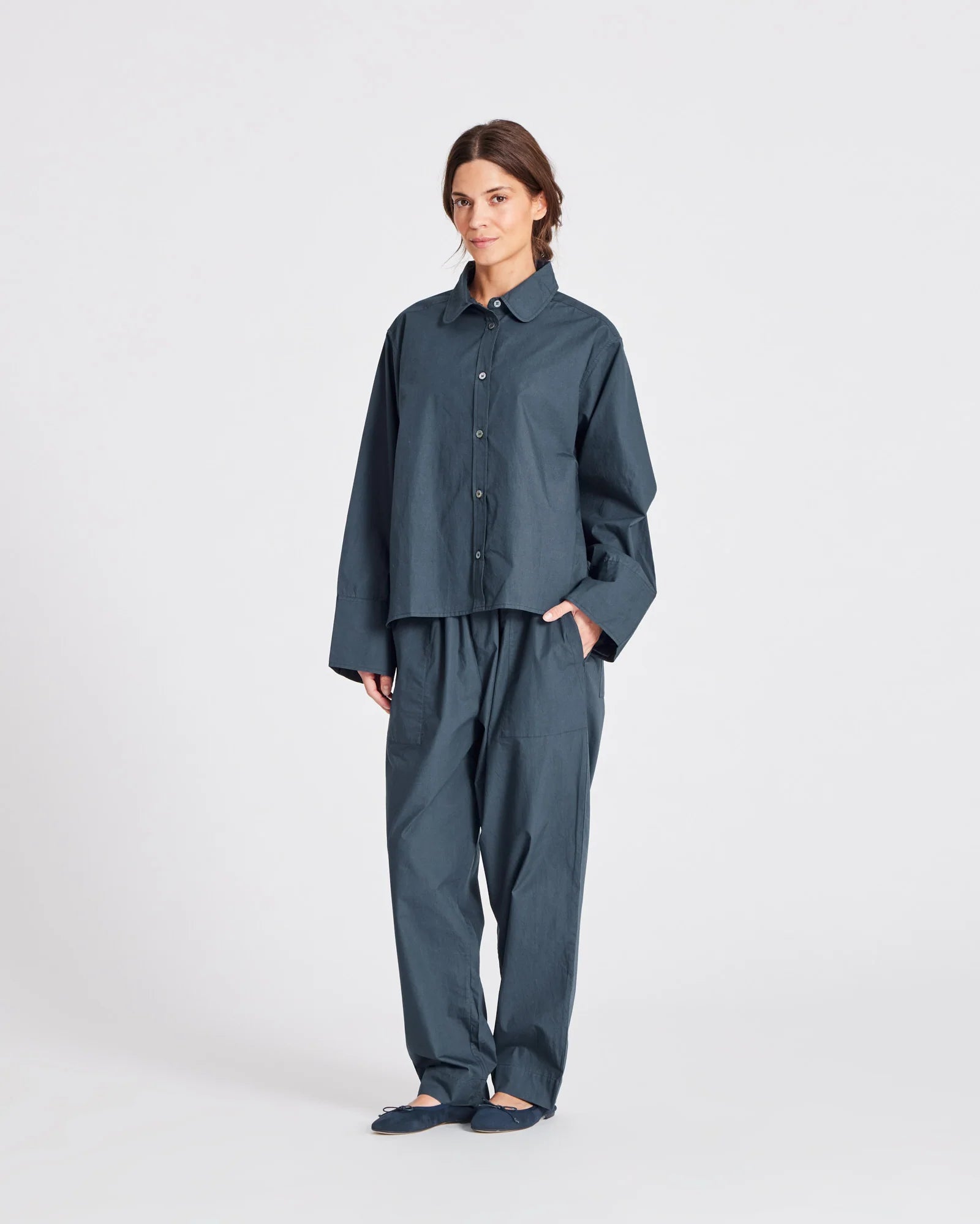 GAI+LISVA Flora Shirt | Denim Blue