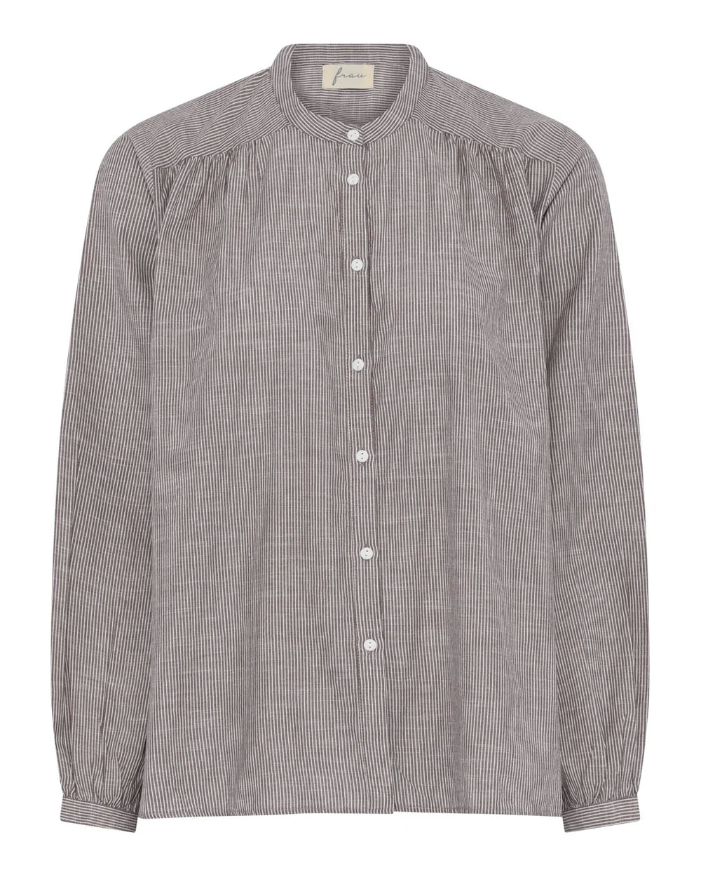 Frau Florence Skjorte | Coffee Quartz Stripe