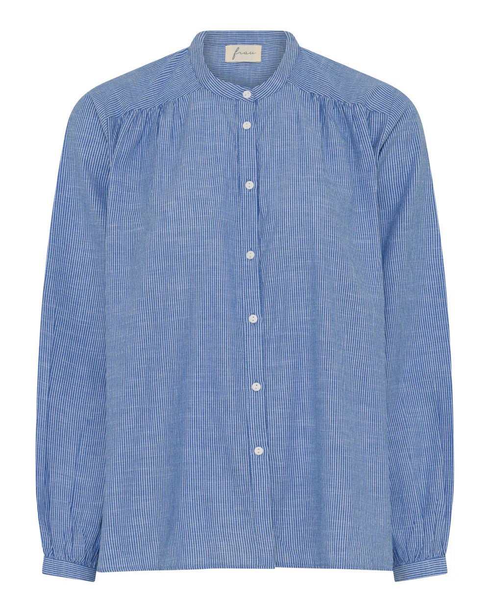 Frau Florence Skjorte | Medium Blue Stripe