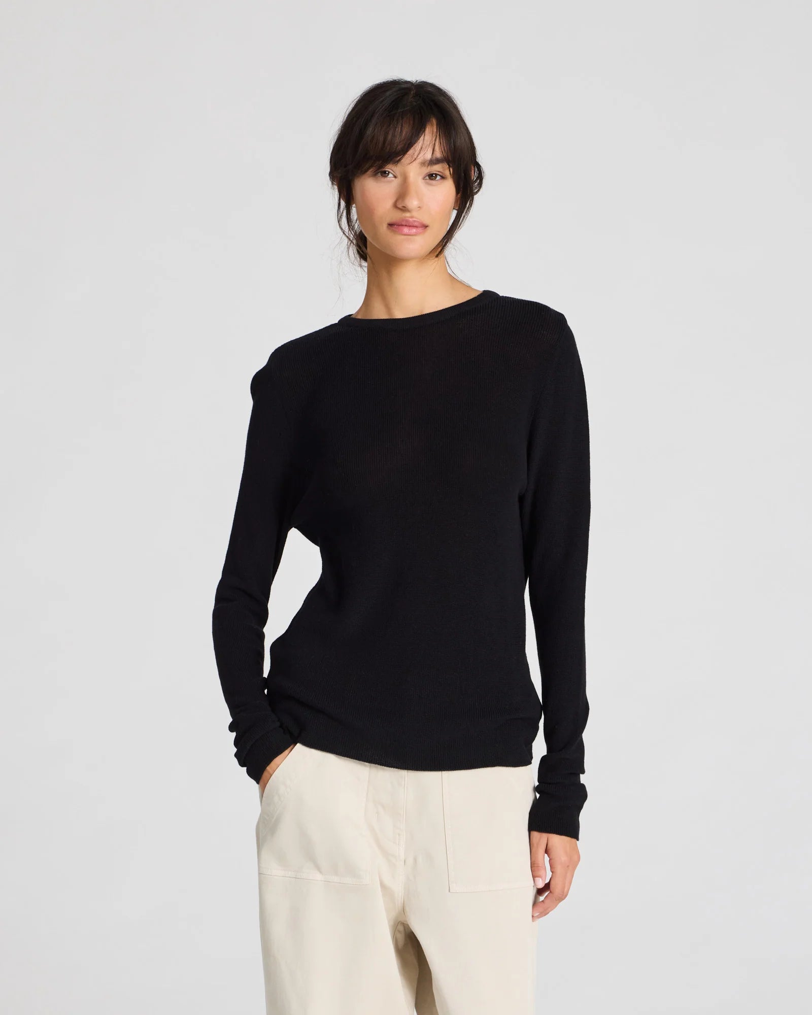 GAI+LISVA Freja Rib Top | Black