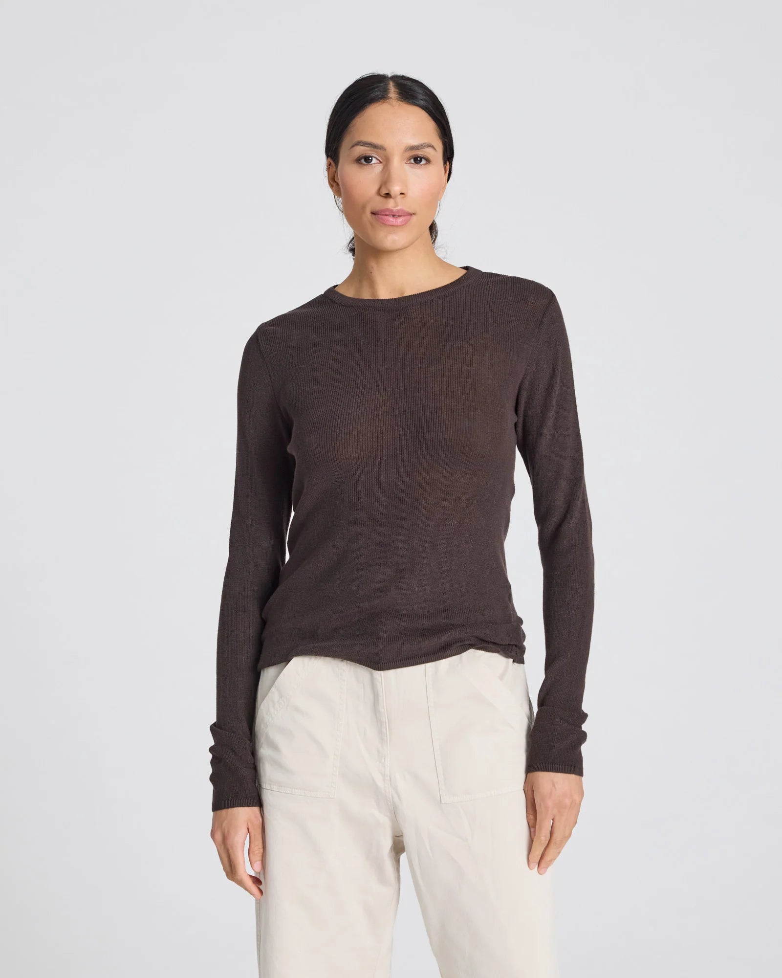GAI+LISVA Freja Rib Top | Mulch