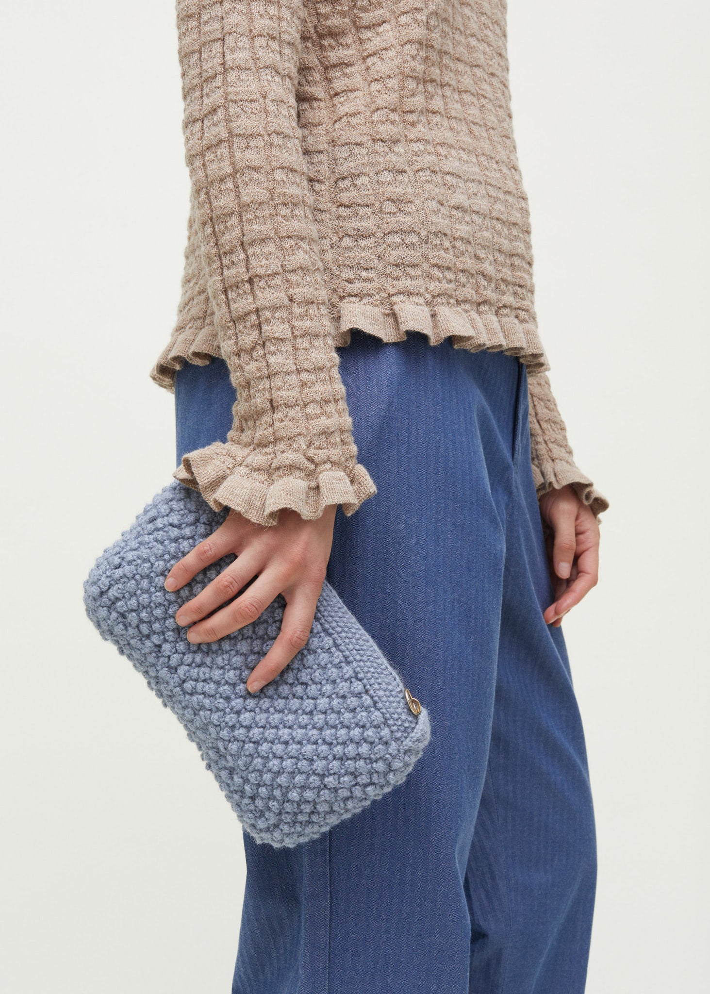 Aiayu Helen Clutch | Cloud Blue
