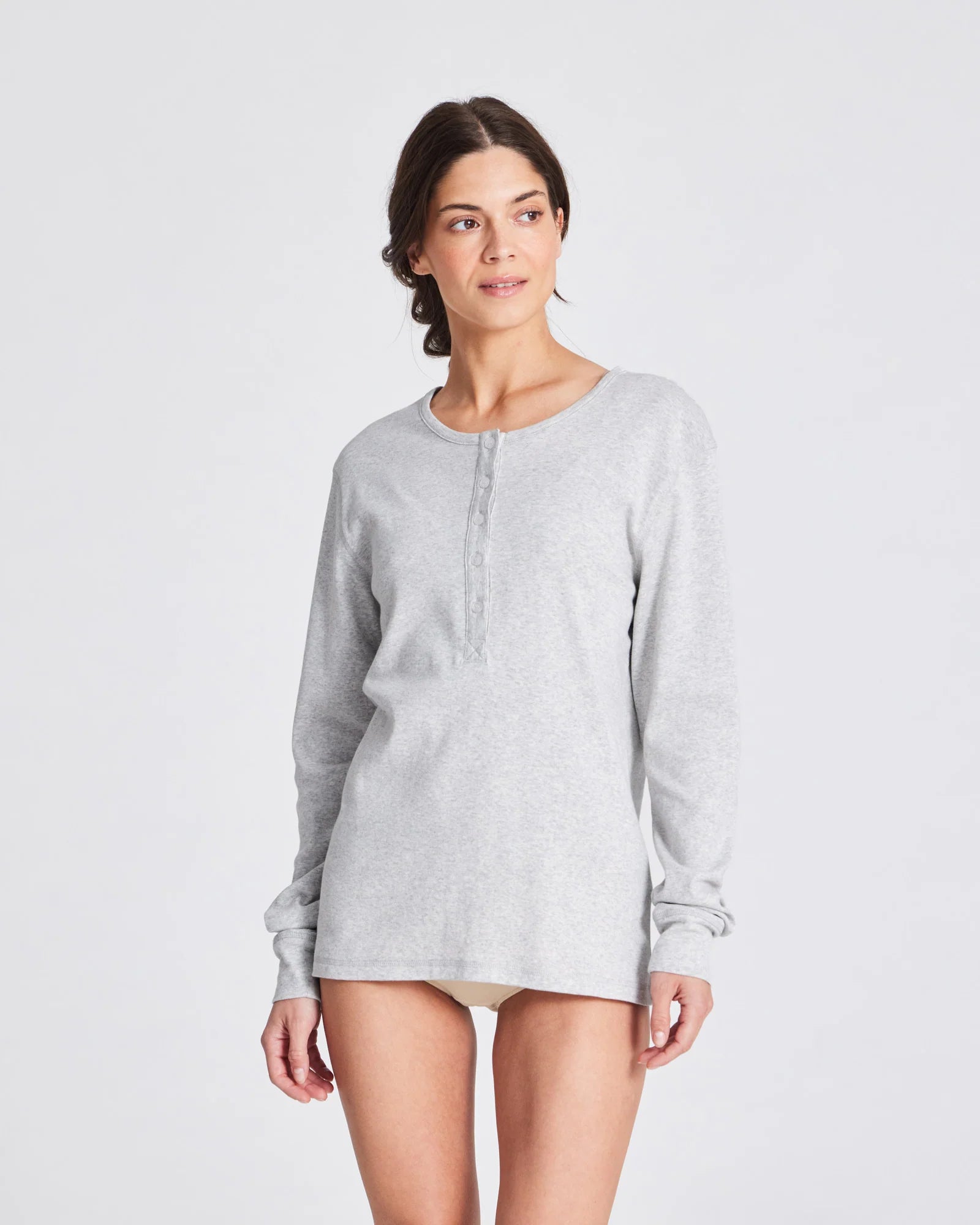 GAI+LISVA Ida Cotton | Light Grey Melange