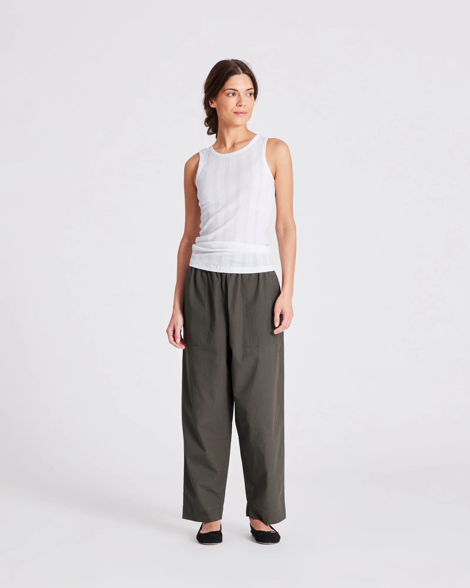 GAI+LISVA Jasmin Poplin Pants | Beluga