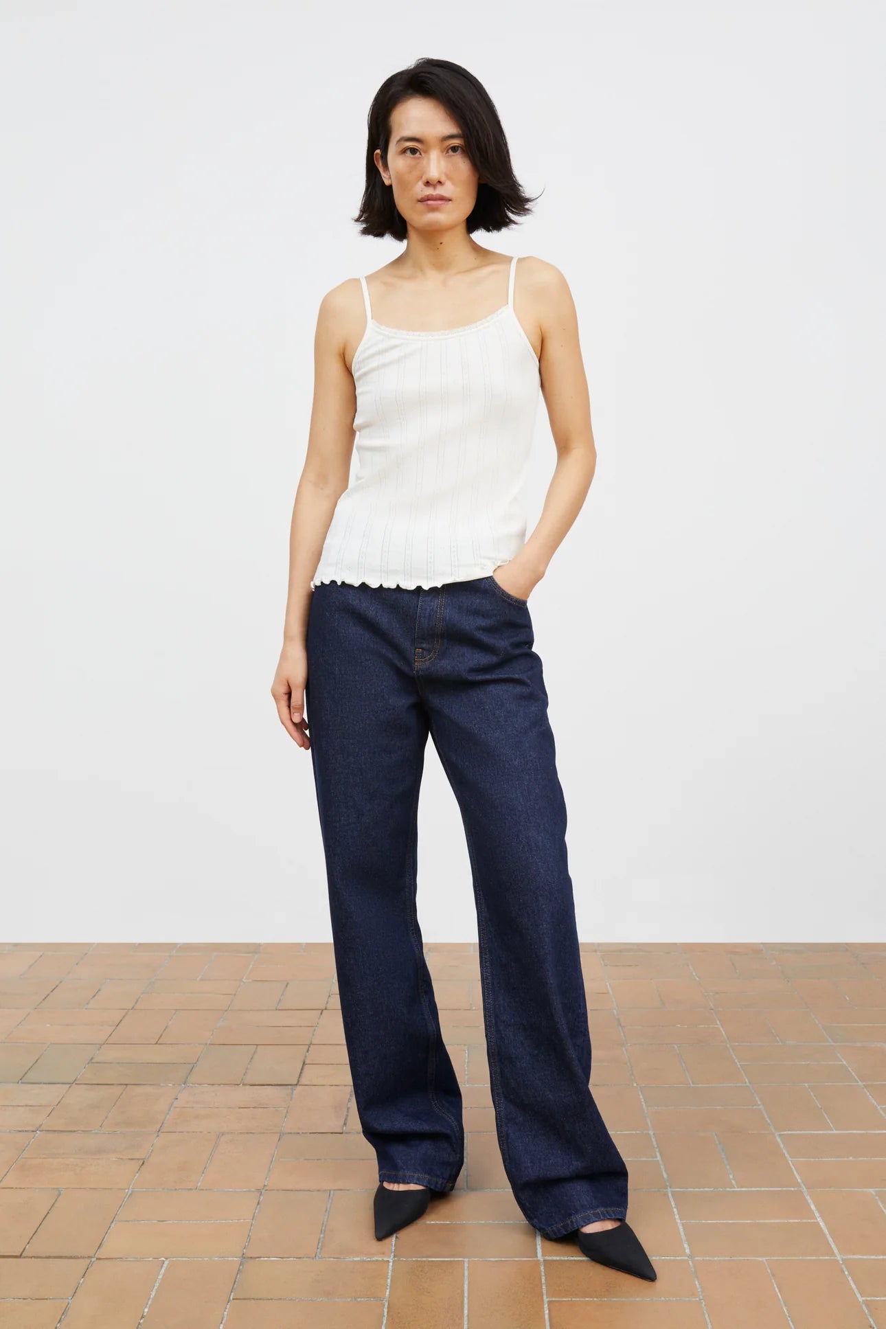 Skall Studio June Cami Top | Ecru