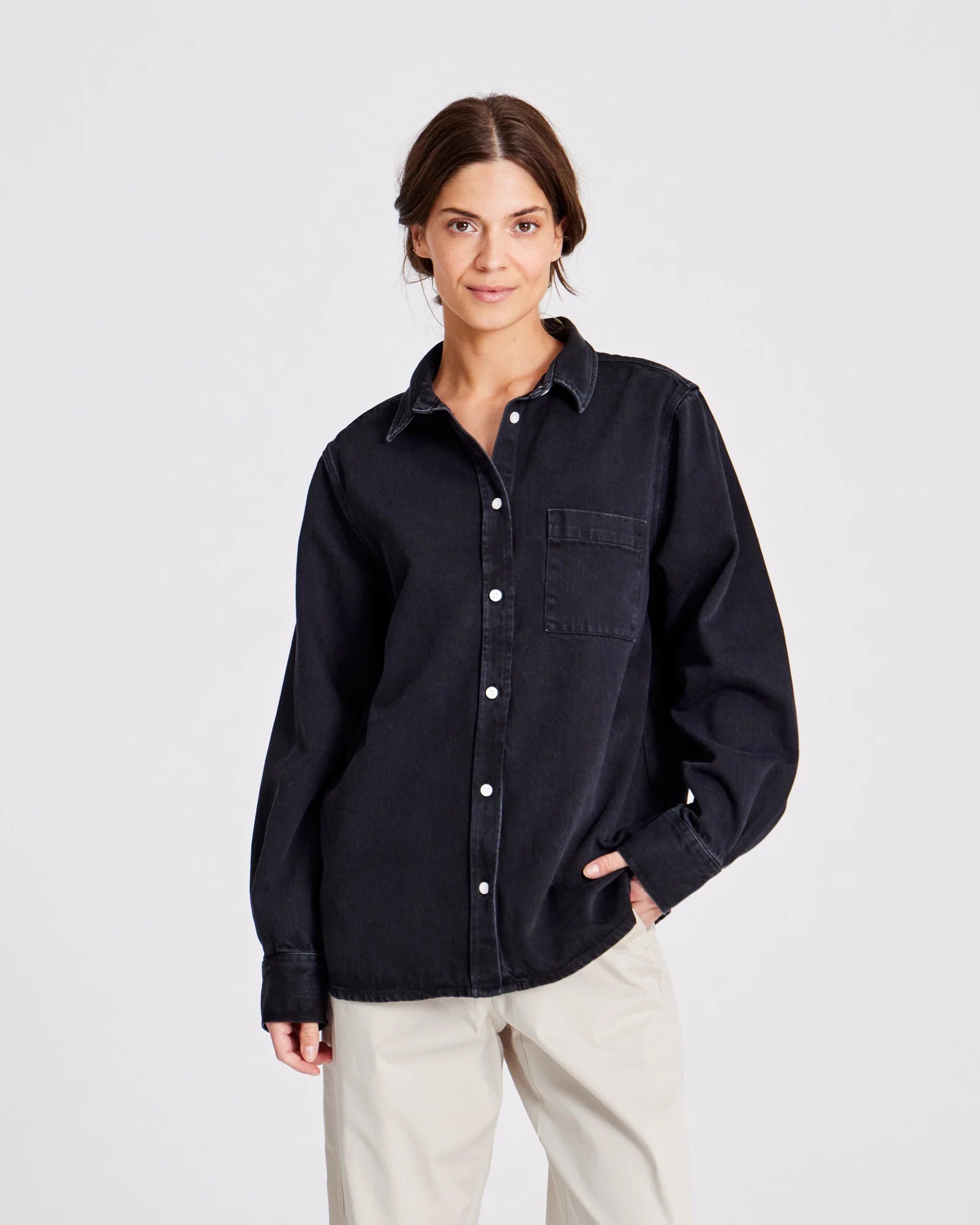 GAI+LISVA Kamille Shirt Denim | Black