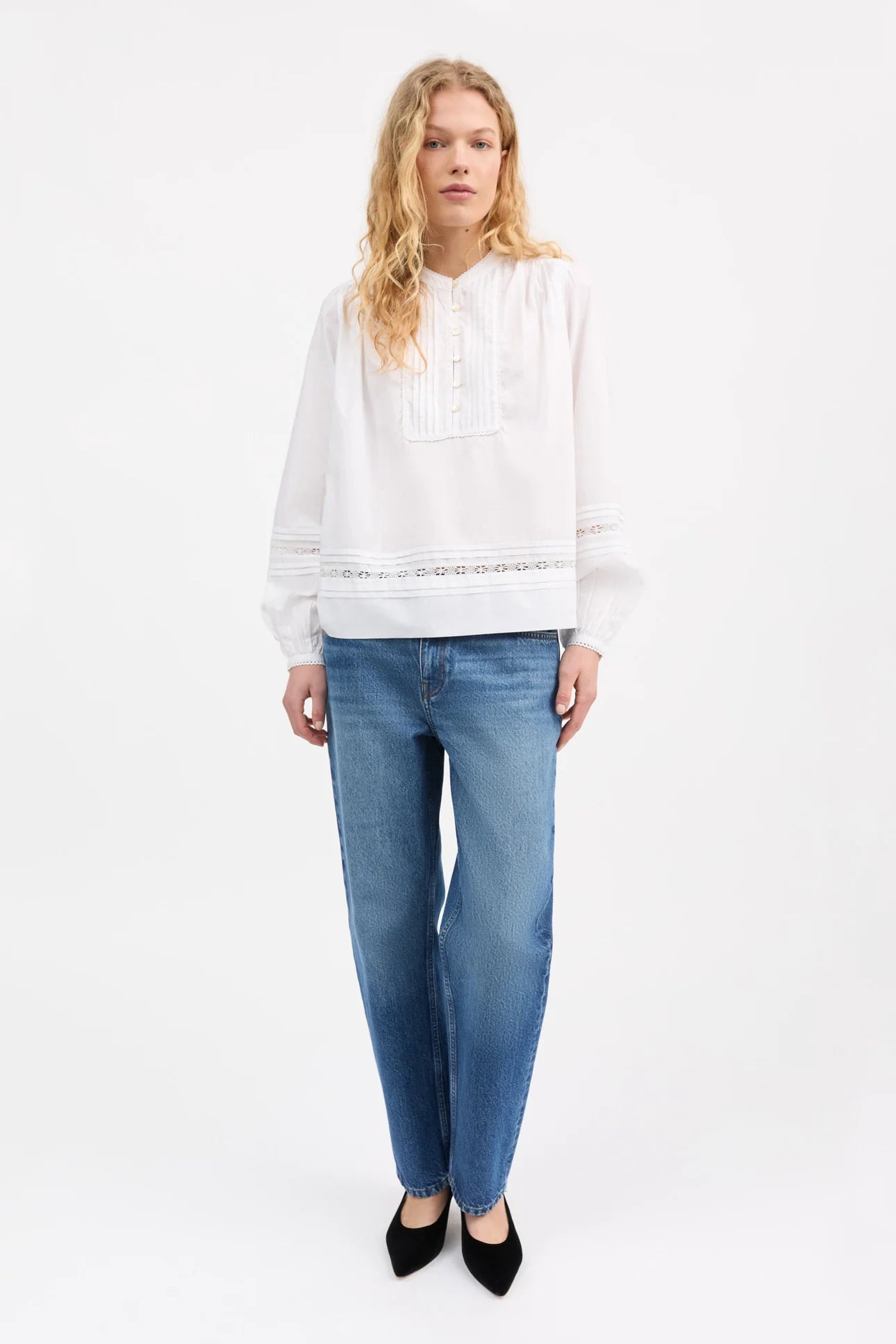 Skall Studio Leaf Shirt | Optic white