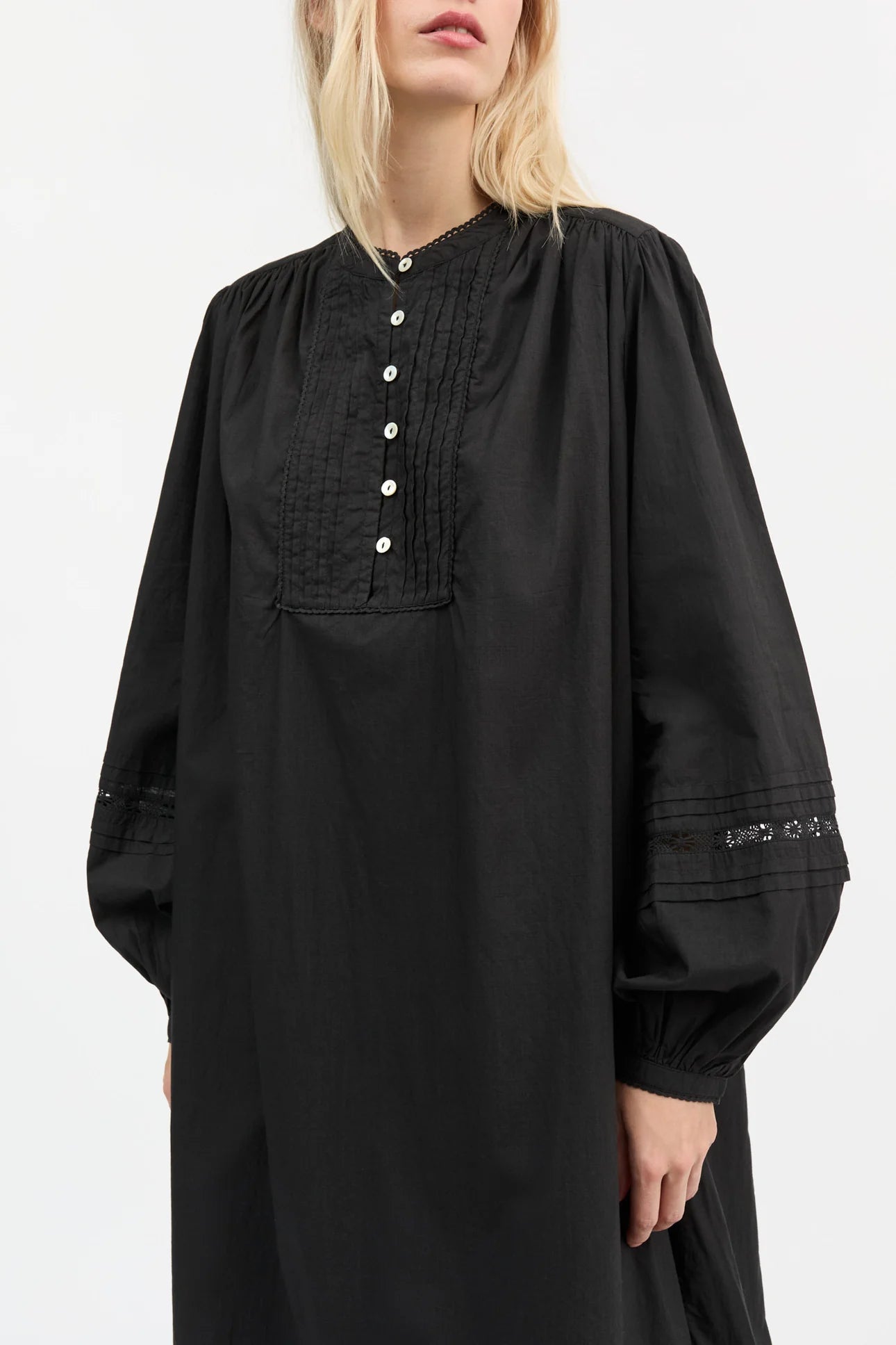 Skall Studio Leaf Shirtdress | Black