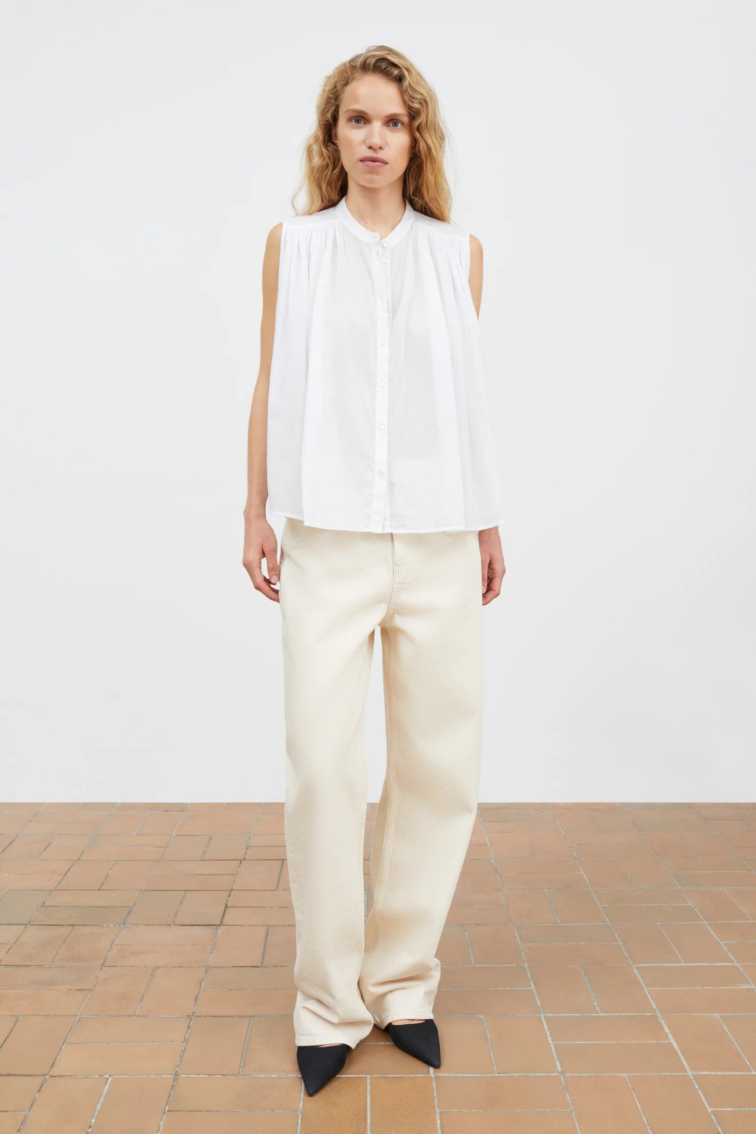 Skall Studio Louise Top | Optic White