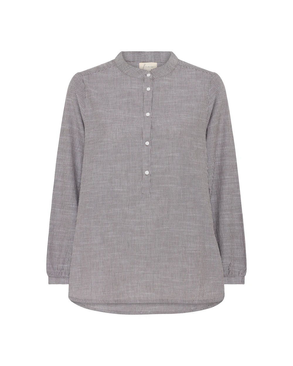 Frau Madrid Skjorte | Coffee Quartz Stripe