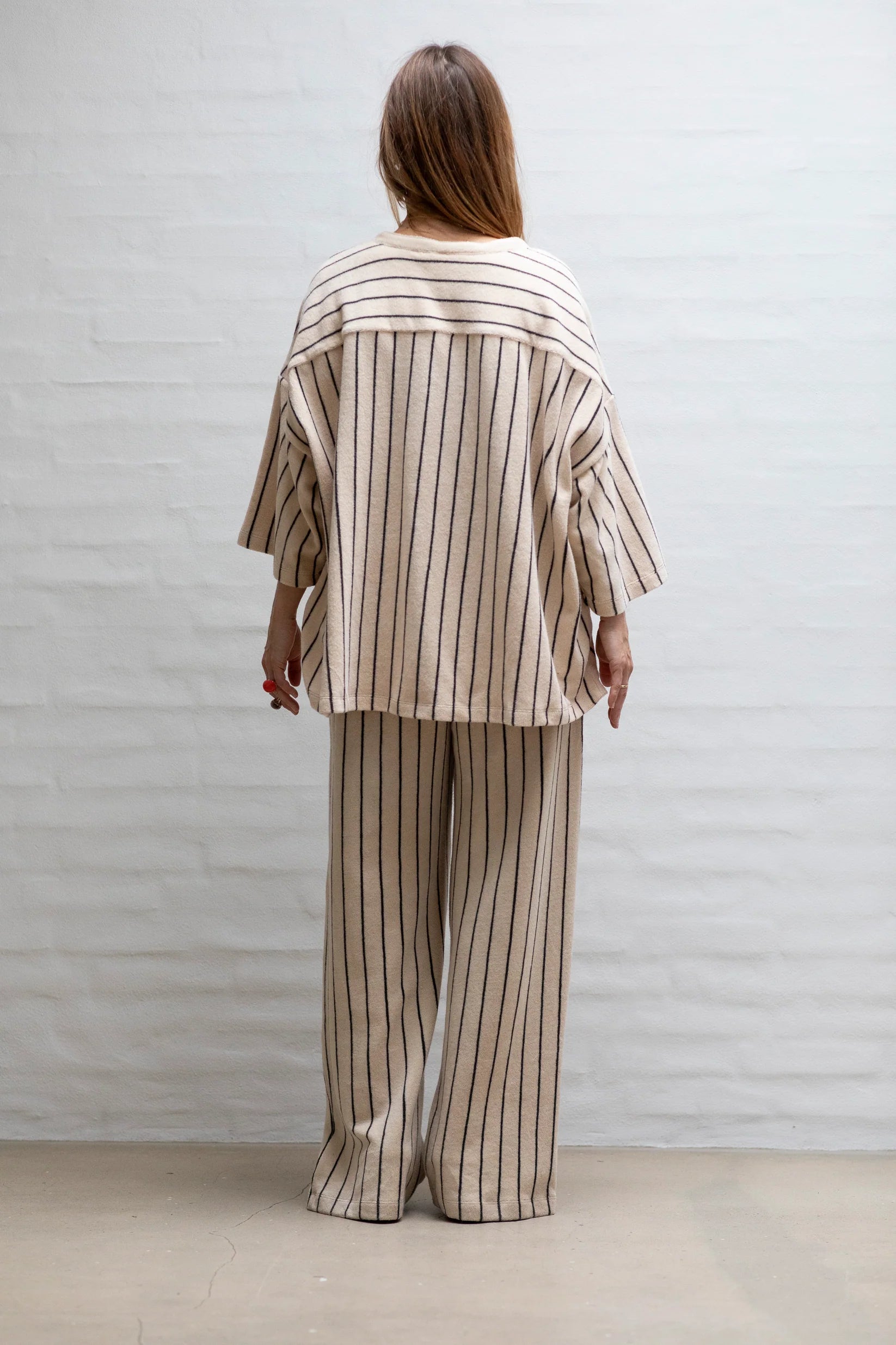 Bongusta Naram Oversize Skjorte | Creme & Ink