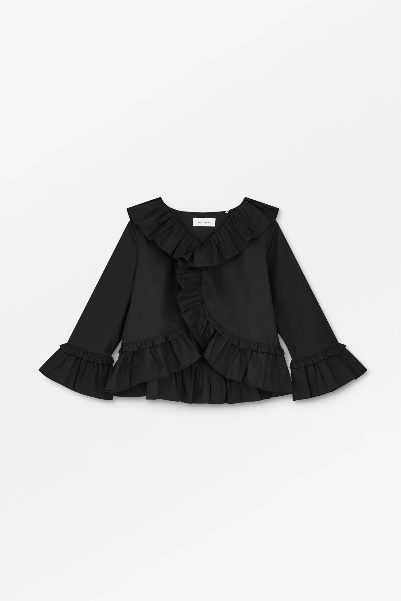 Skall Studio Rimini flounce blouse | Black