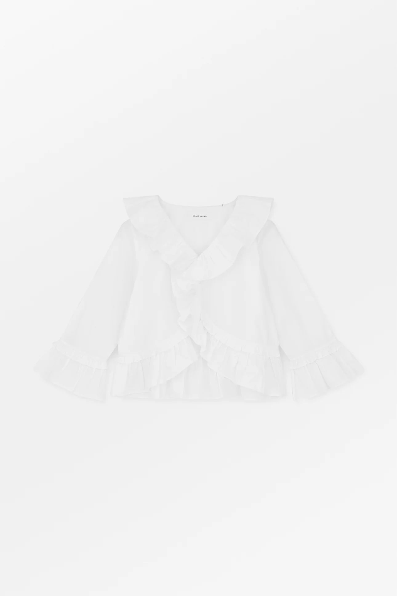 Skall Studio Rimini flounce blouse | Optic White