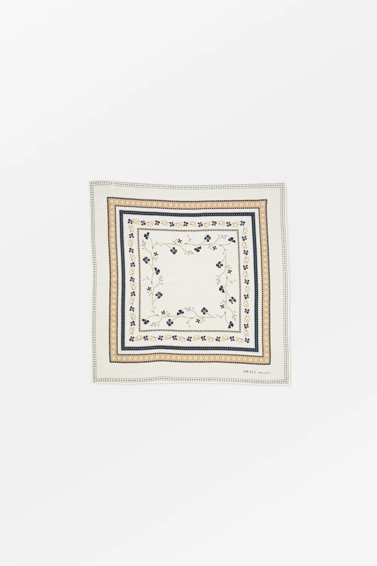 Skall Studio Floral Scarf (55x55) | Ivory
