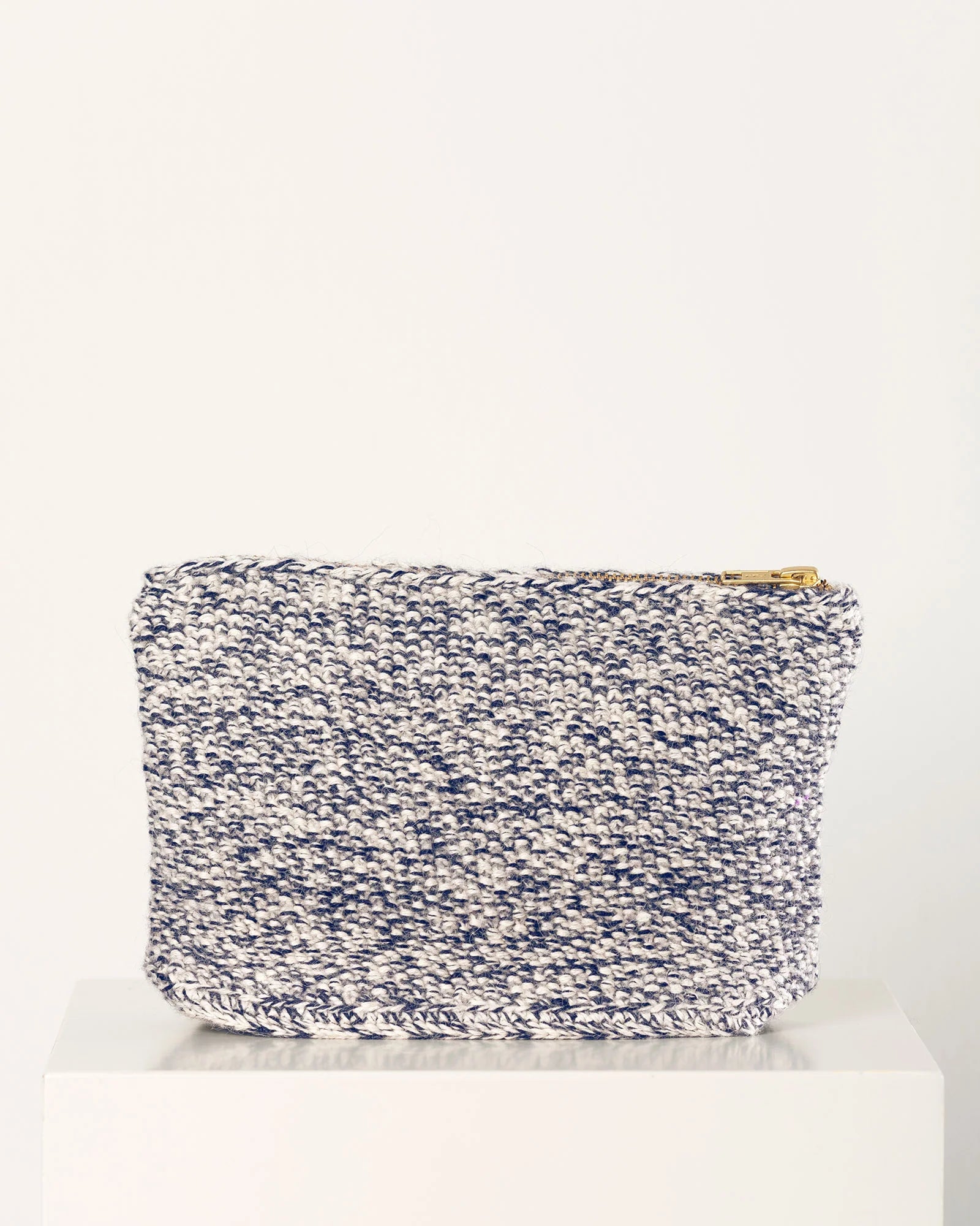 GAI+LISVA Stine Clutch | Ecru/Navy