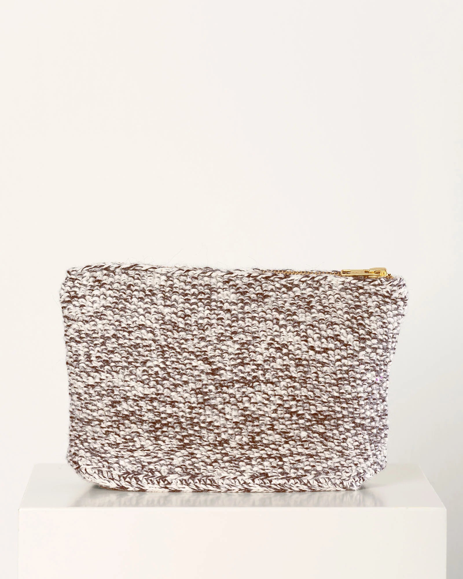 GAI+LISVA Stine Clutch | Ecru/Brown