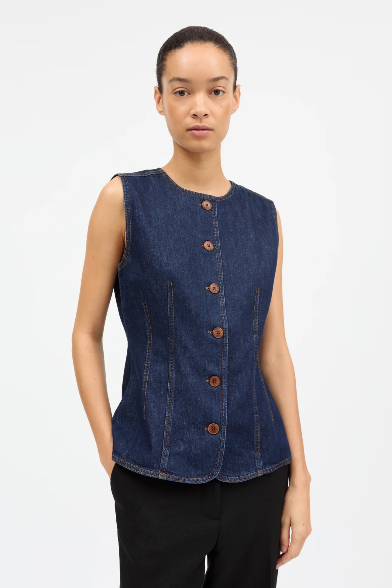 Skall Studio Tammy Vest | Indigo Blue
